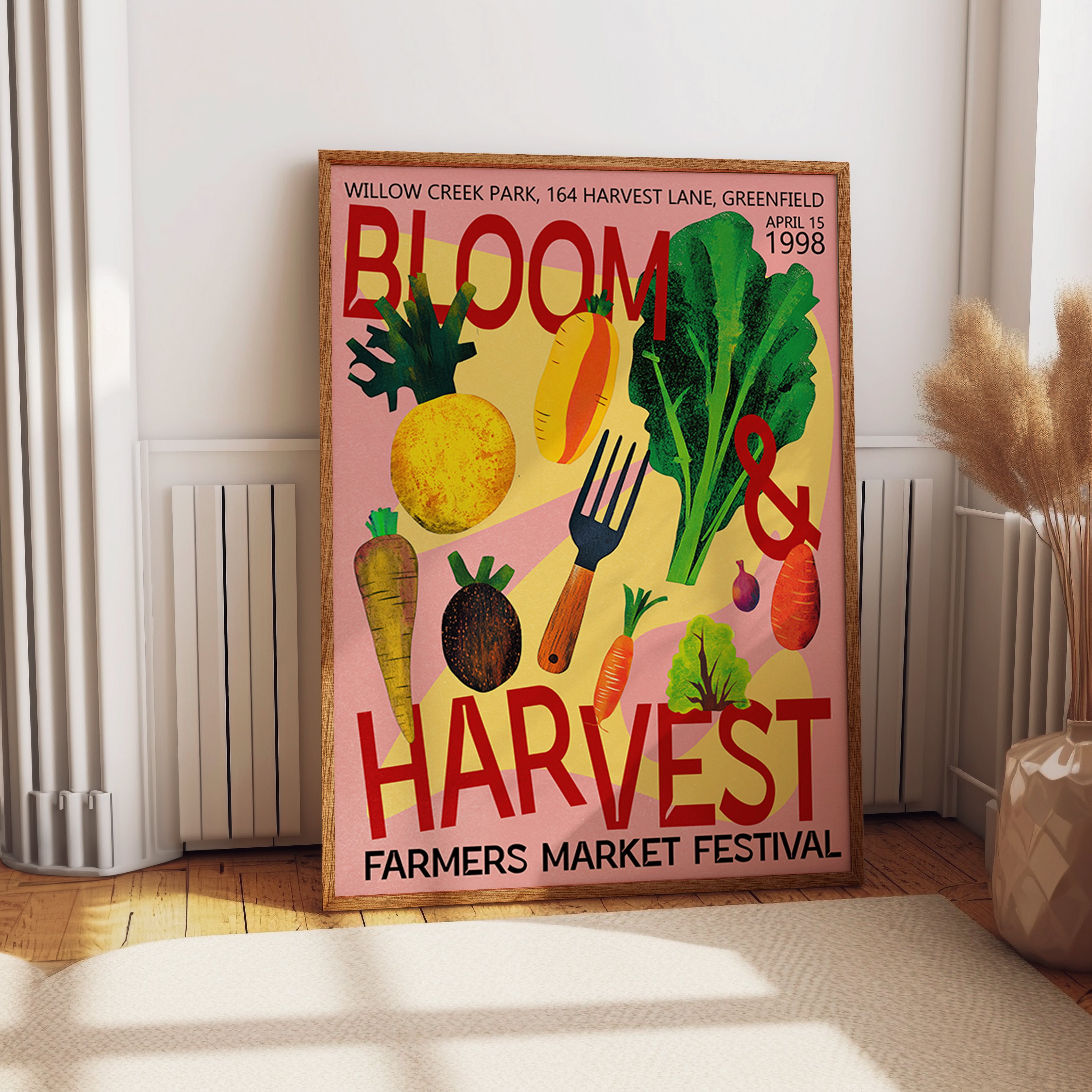 Bloom Harvest Festival Graphic Veggie Print