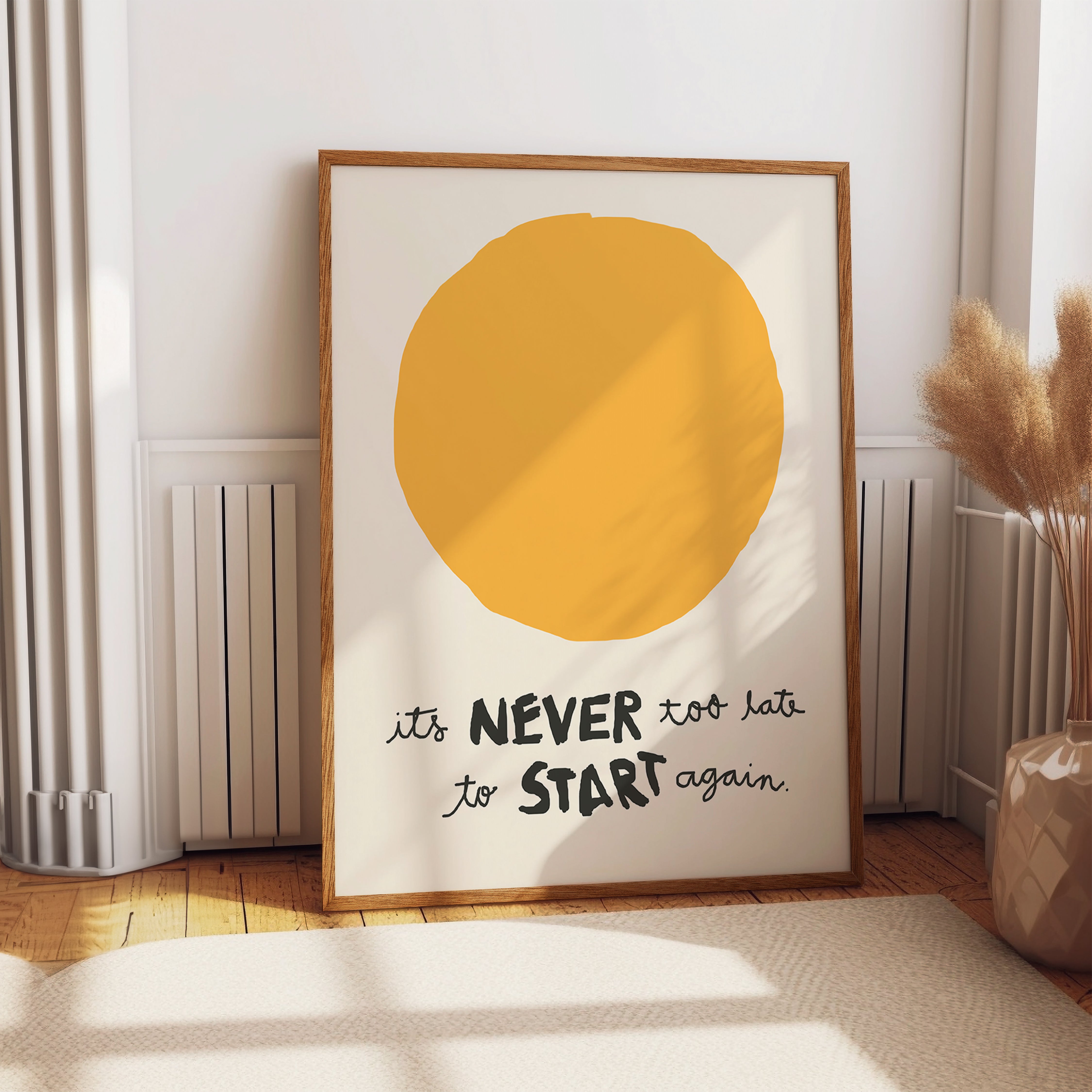 It's Never Too Late to Start Again Art
