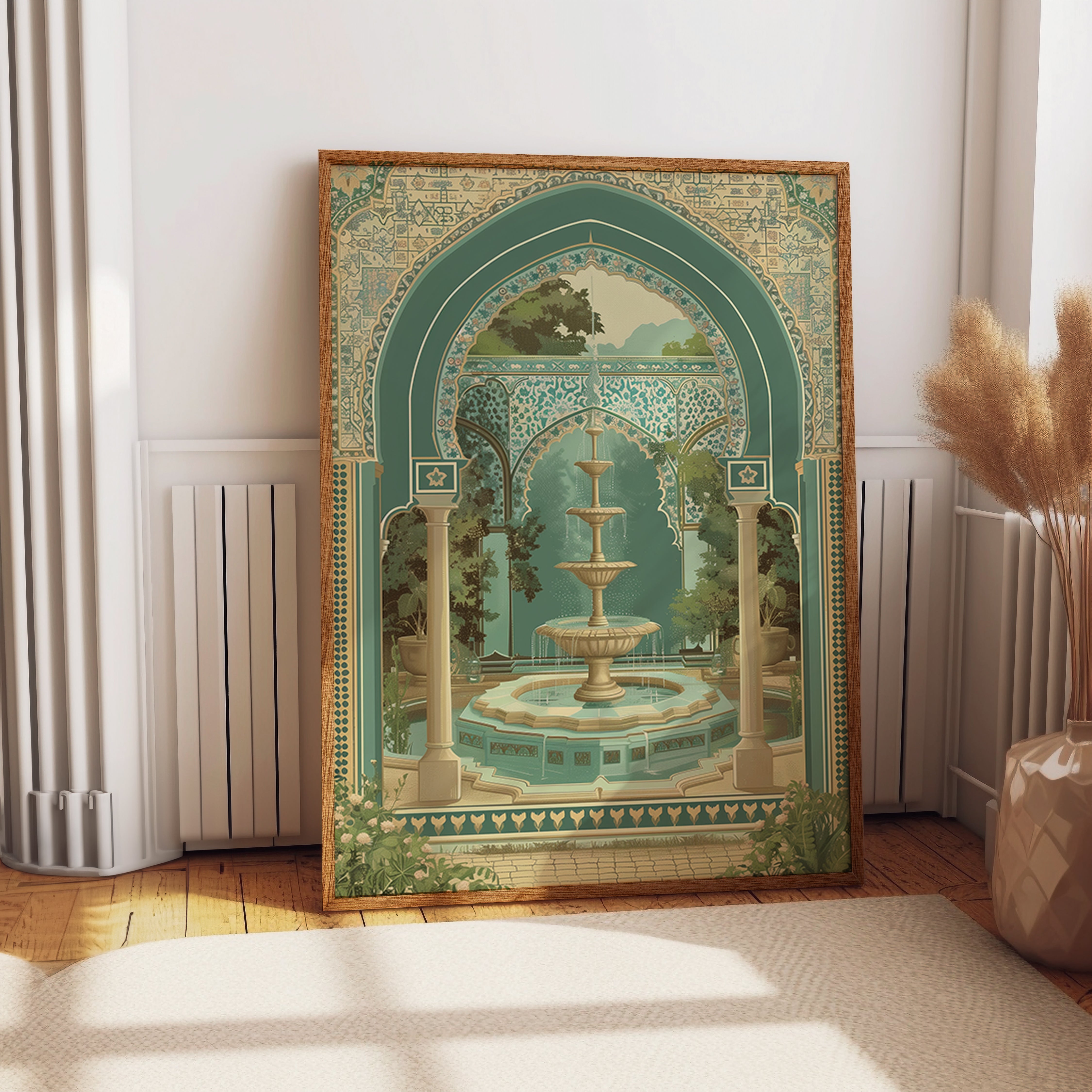 Islamic Garden Courtyard Fountain Art Print