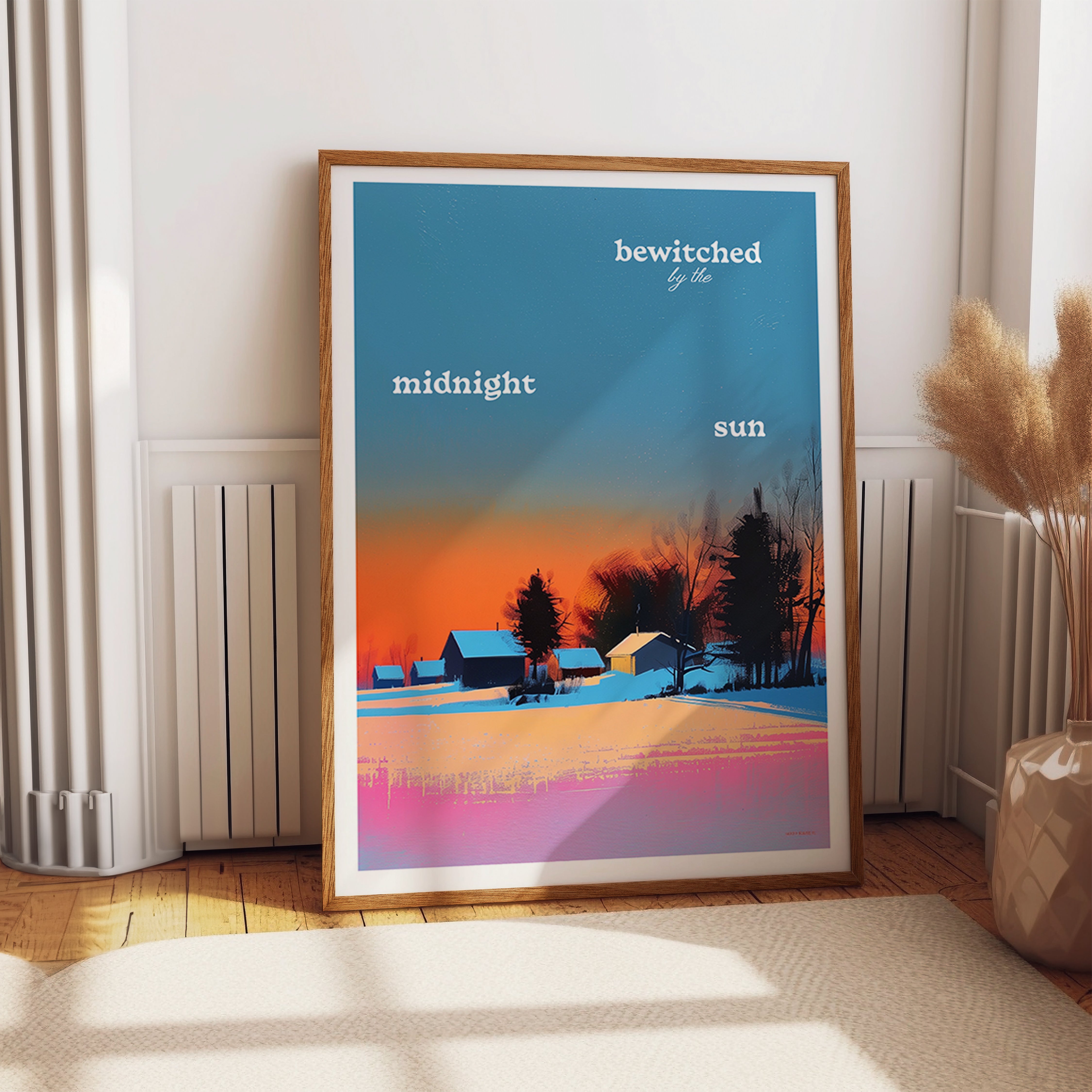 Midnight Sun Twilight Landscape Print