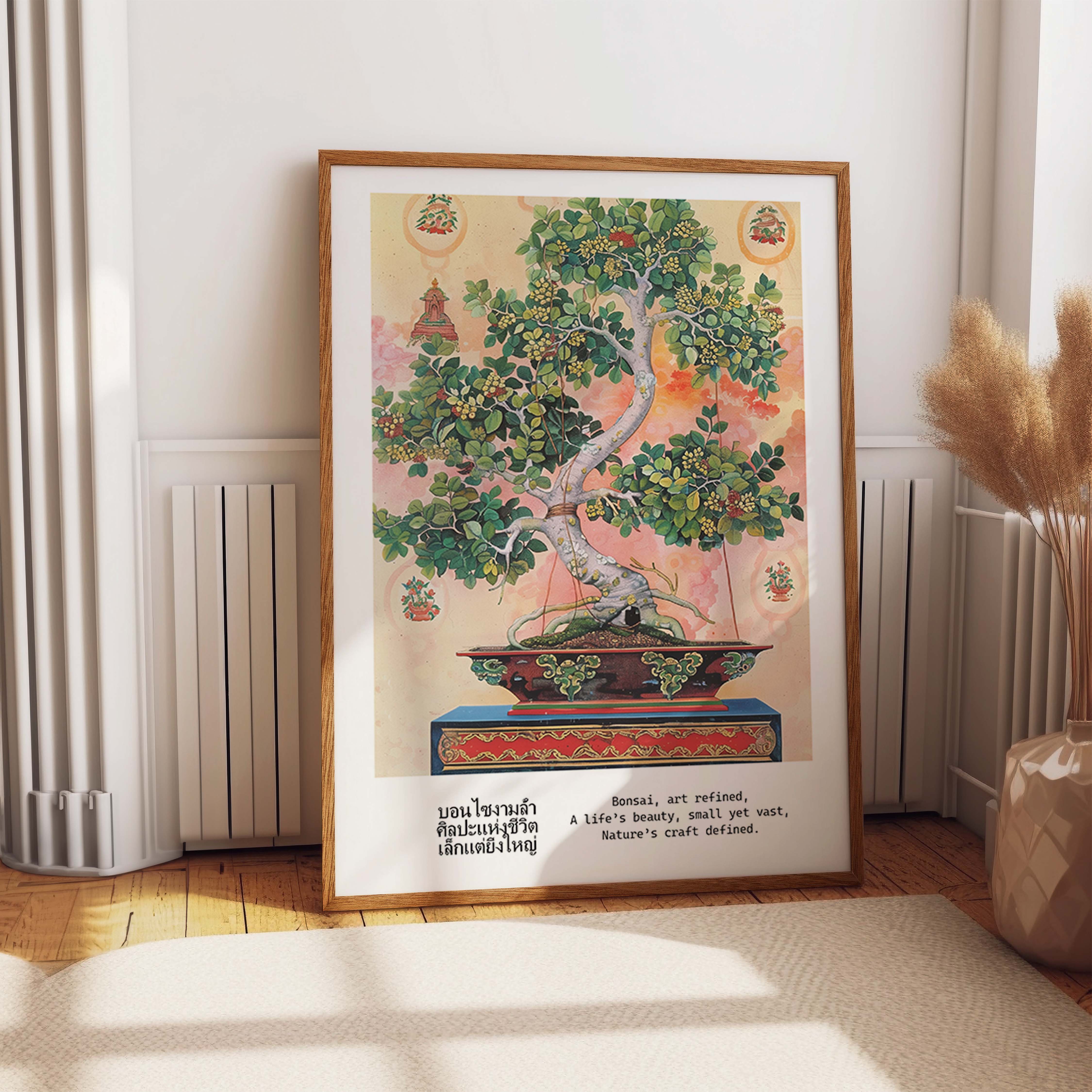 Bonsai Art Refined Thai Nature Print