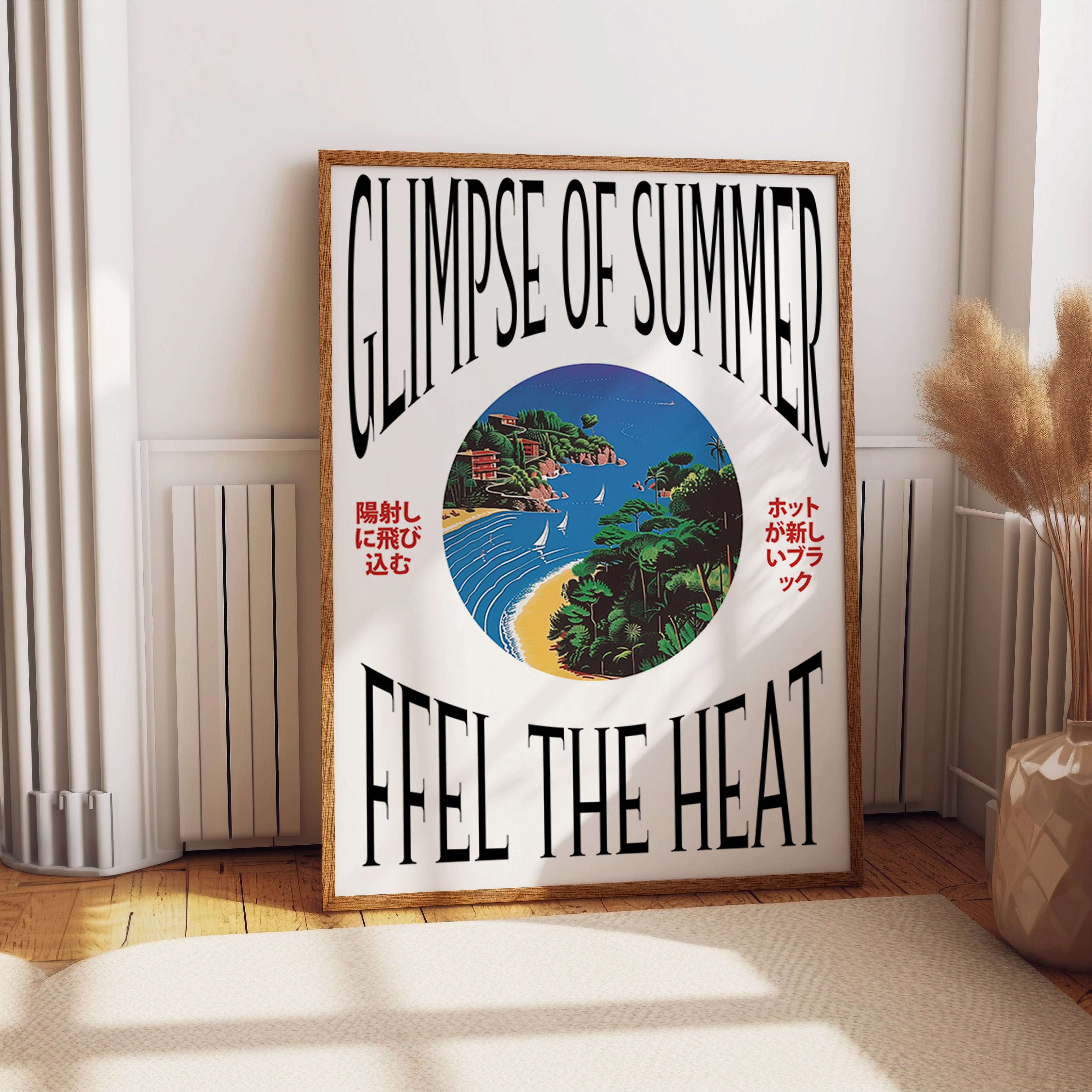 Glimpse of Summer Coastal Heat Poster Print