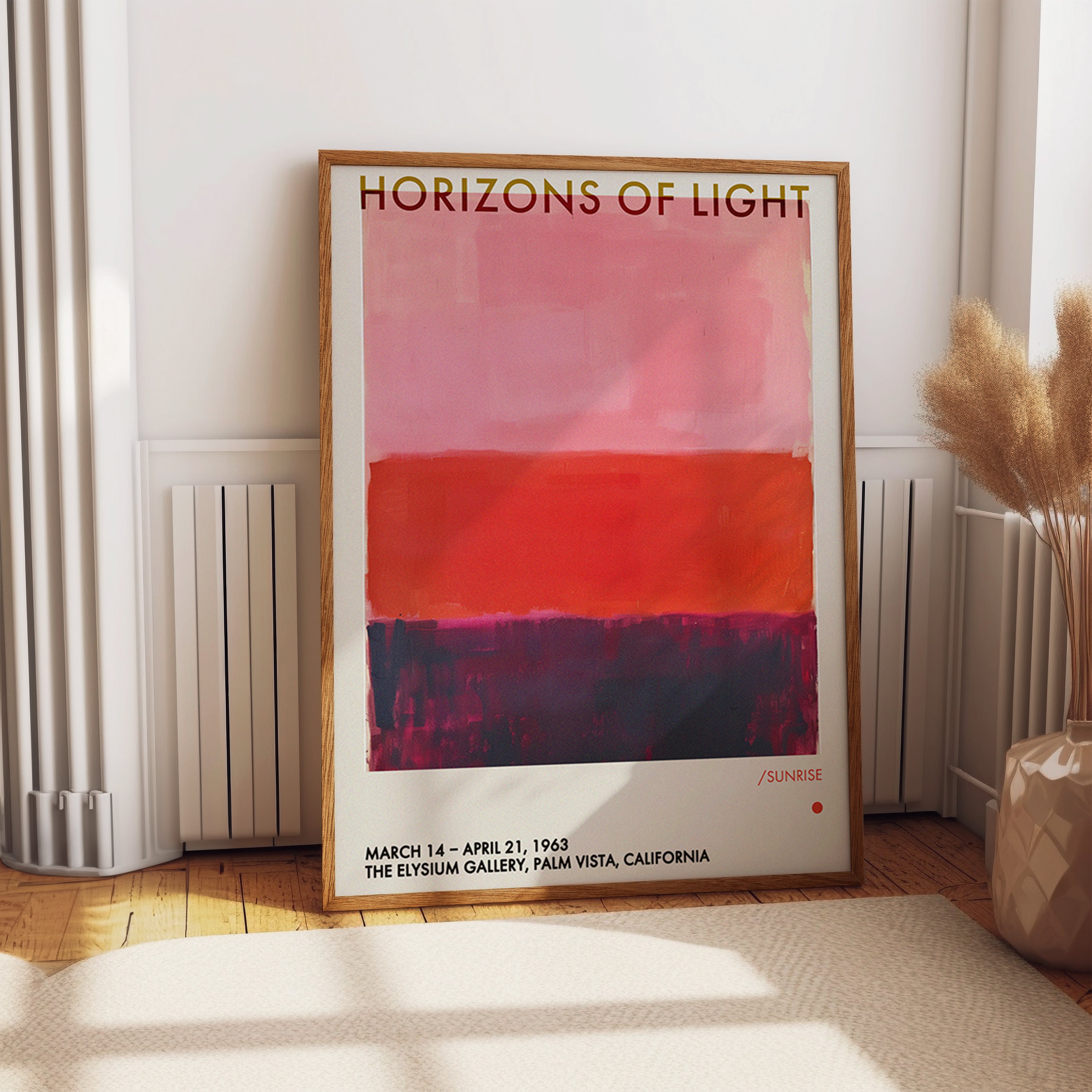 Horizons Of Light Abstract Sunrise Color Print