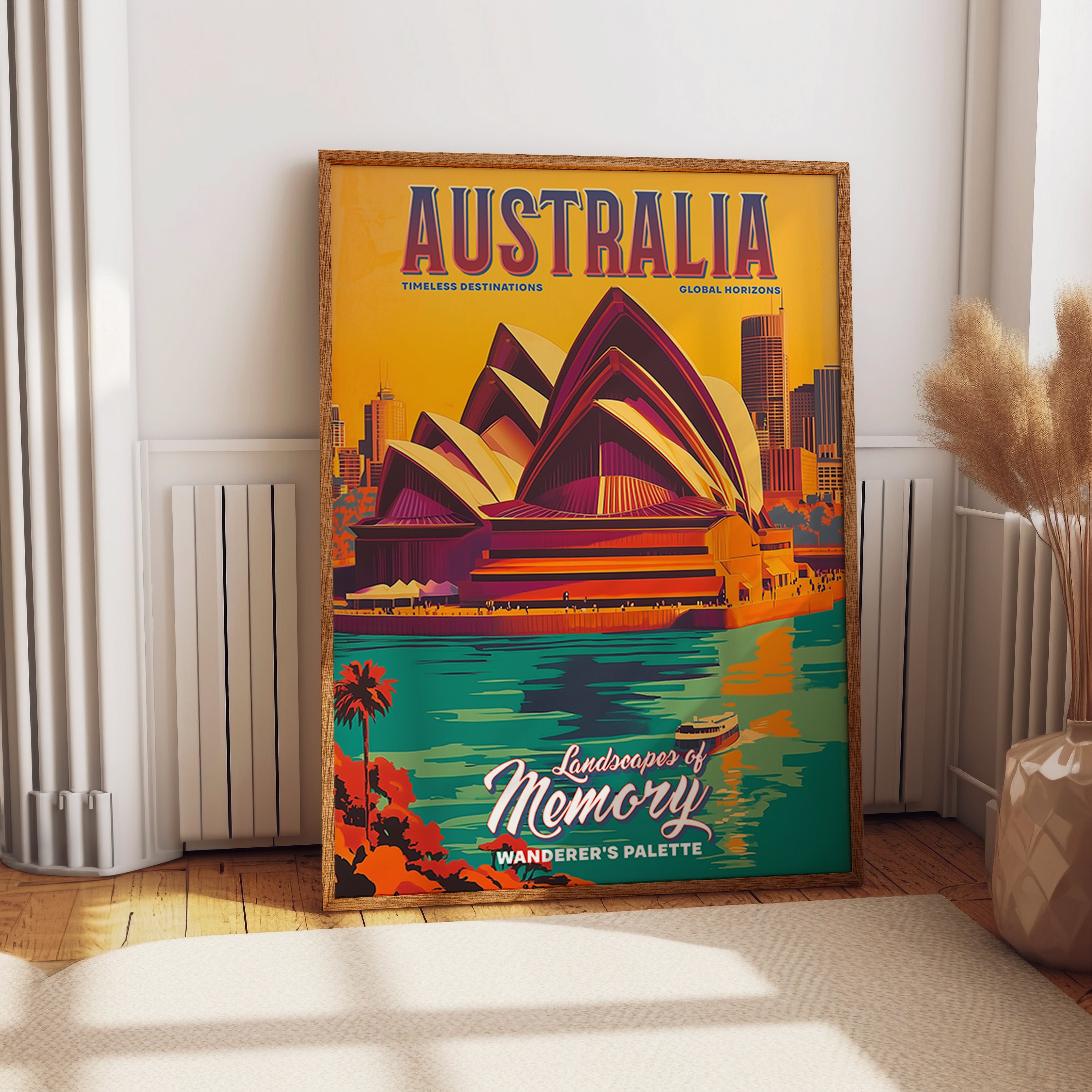Australia Sydney Opera House Coastal City Travel Poster Print