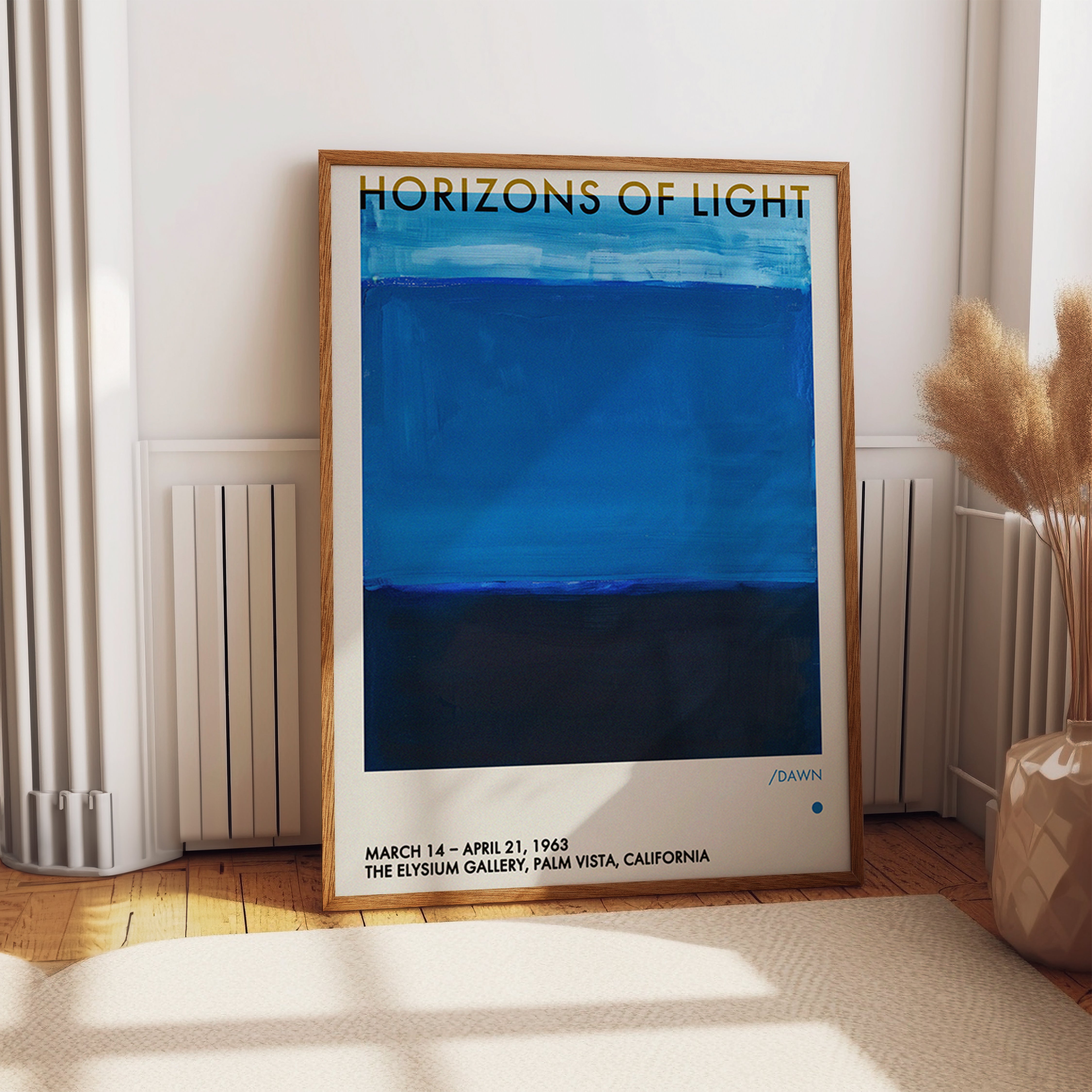 Horizons Of Light Minimal Abstract Color Print