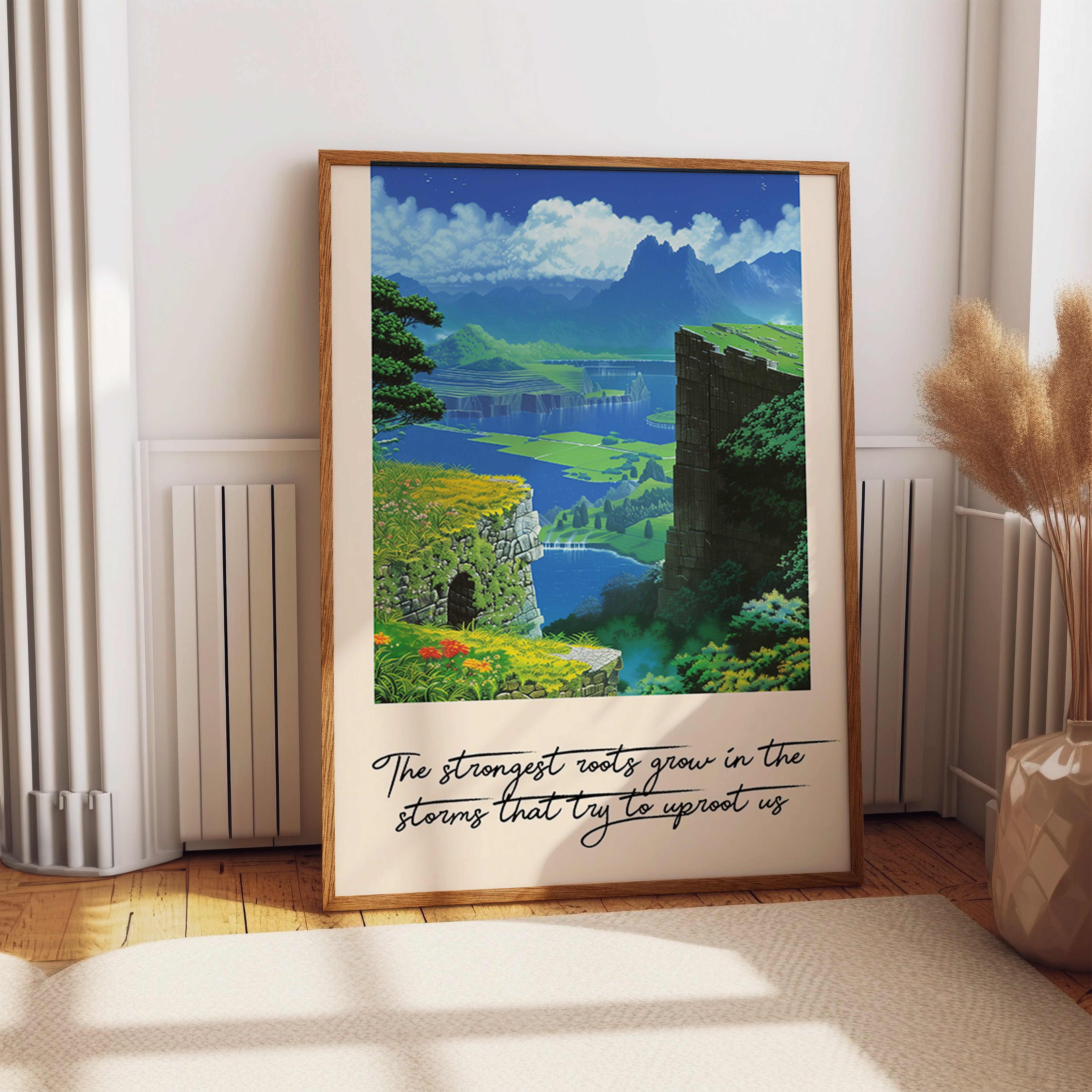 Mountain Ruins Strength Wisdom Wall Print