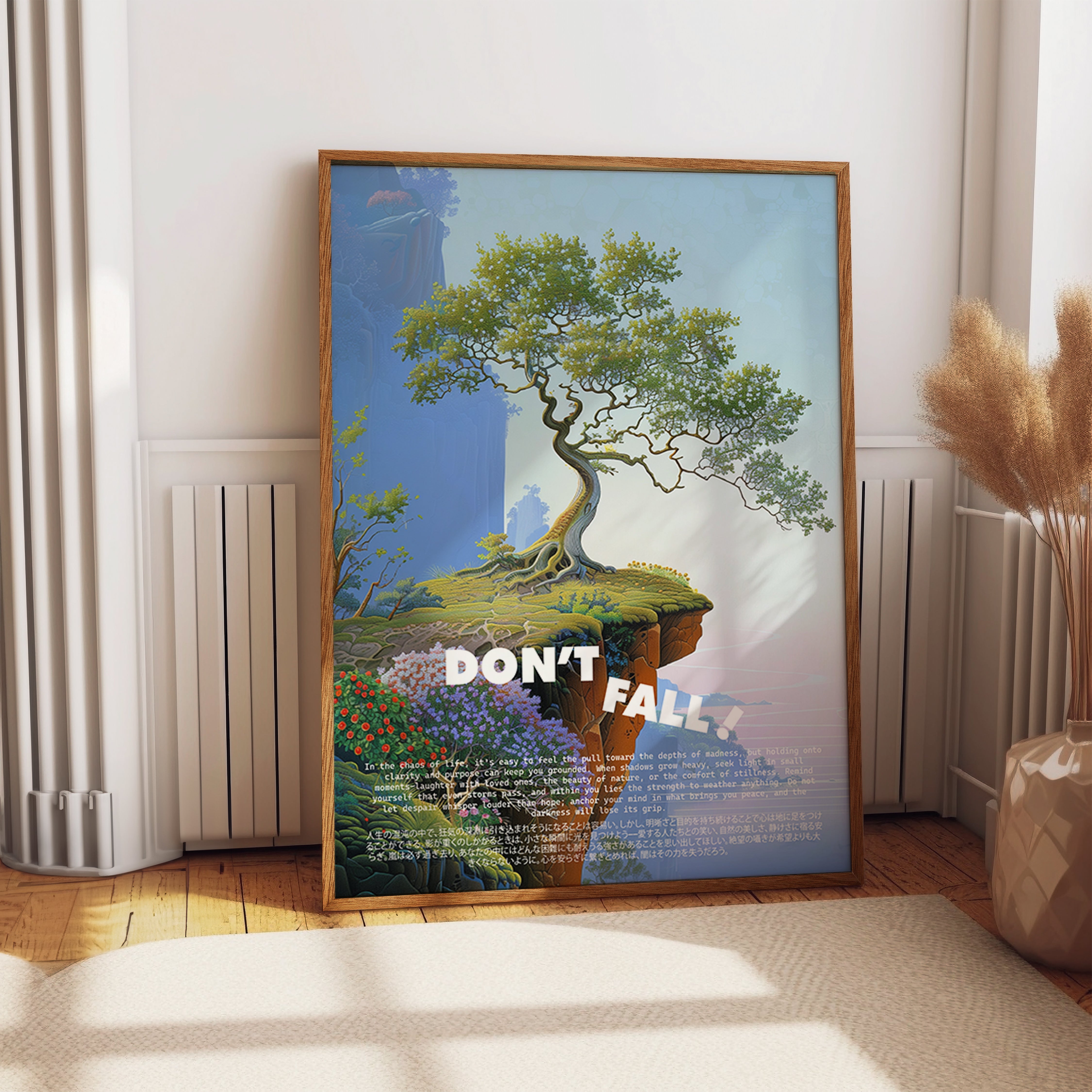 Cliffside Tree Resilience Print