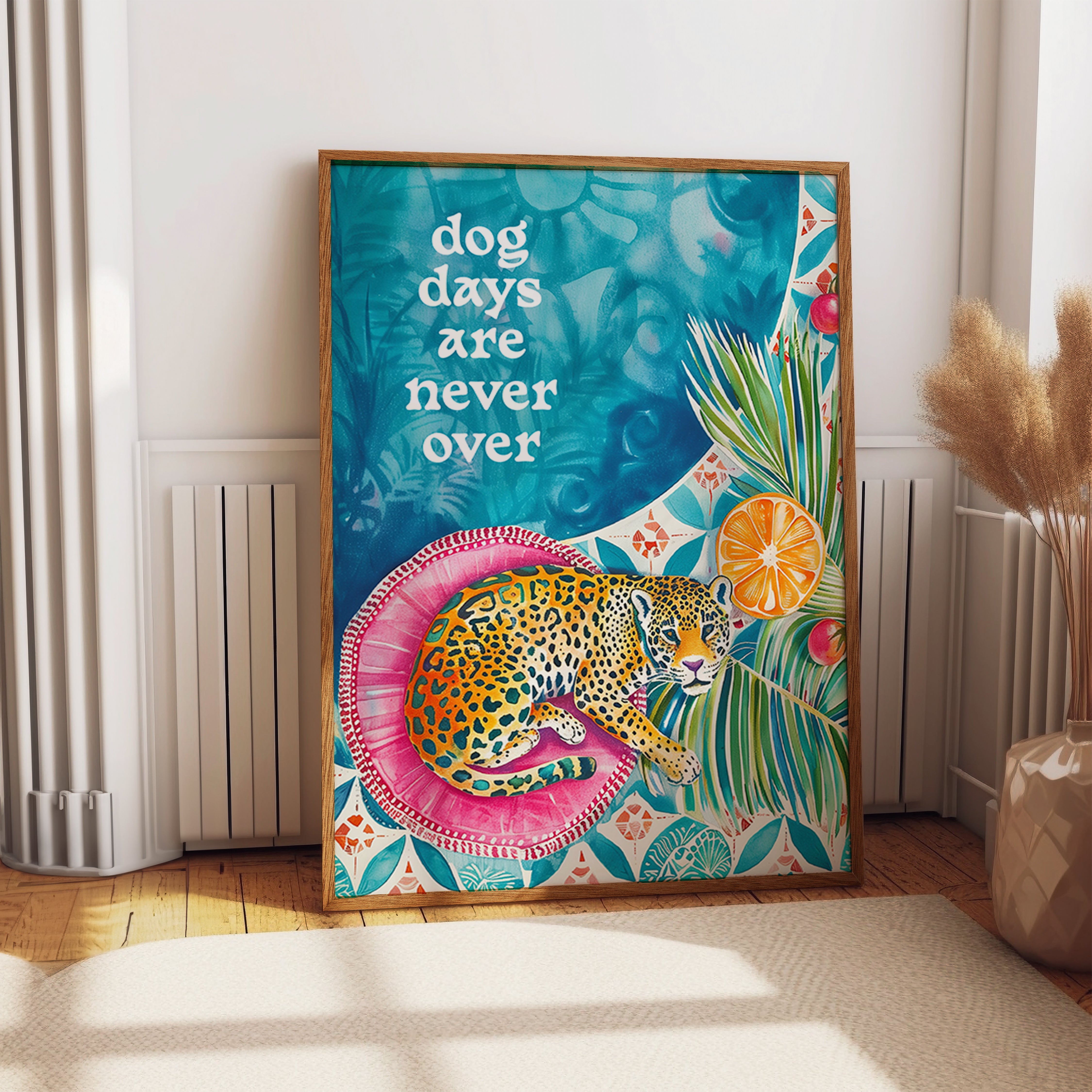 Dog Days Tropical Leopard Print