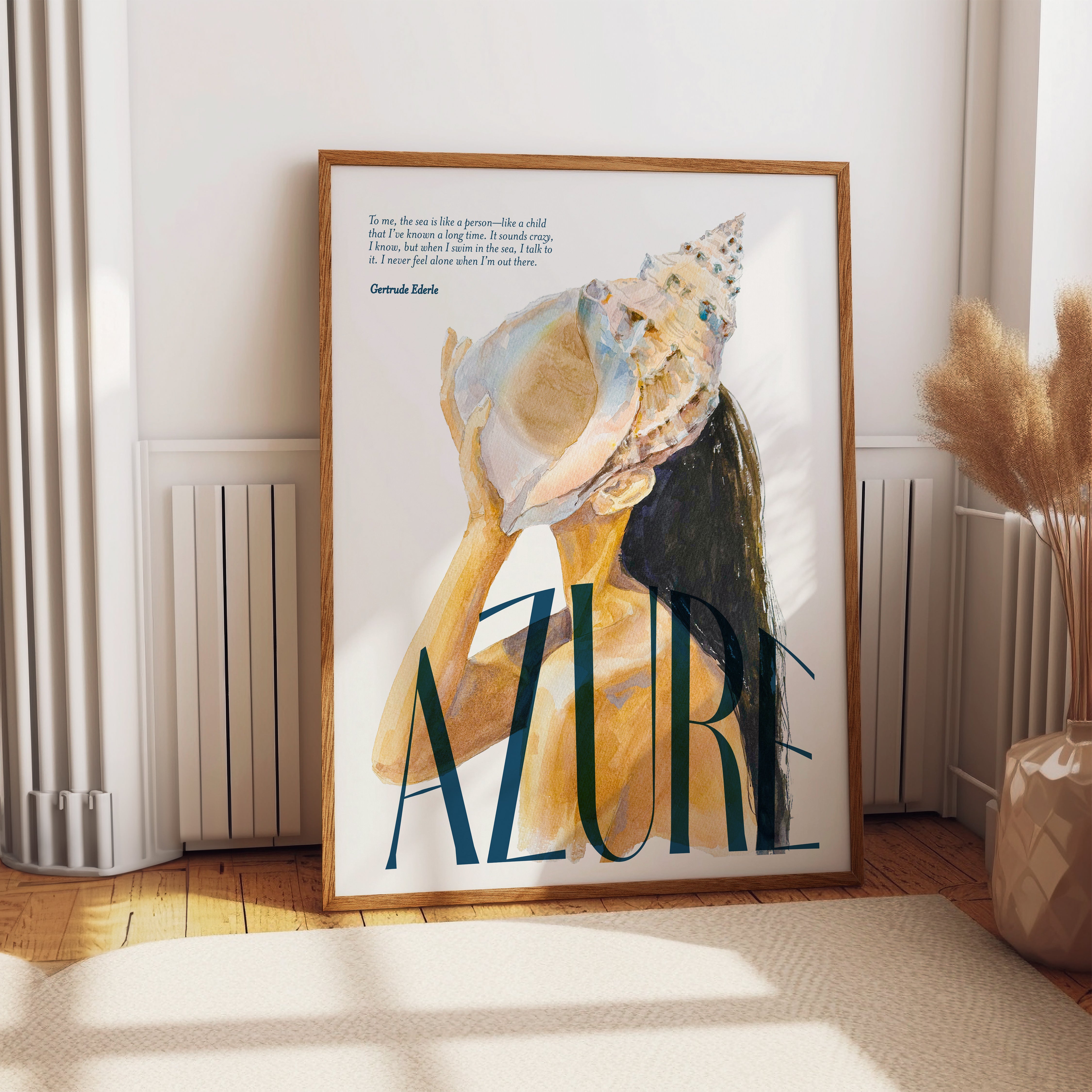 Impression d'art de la Dame et du coquillage