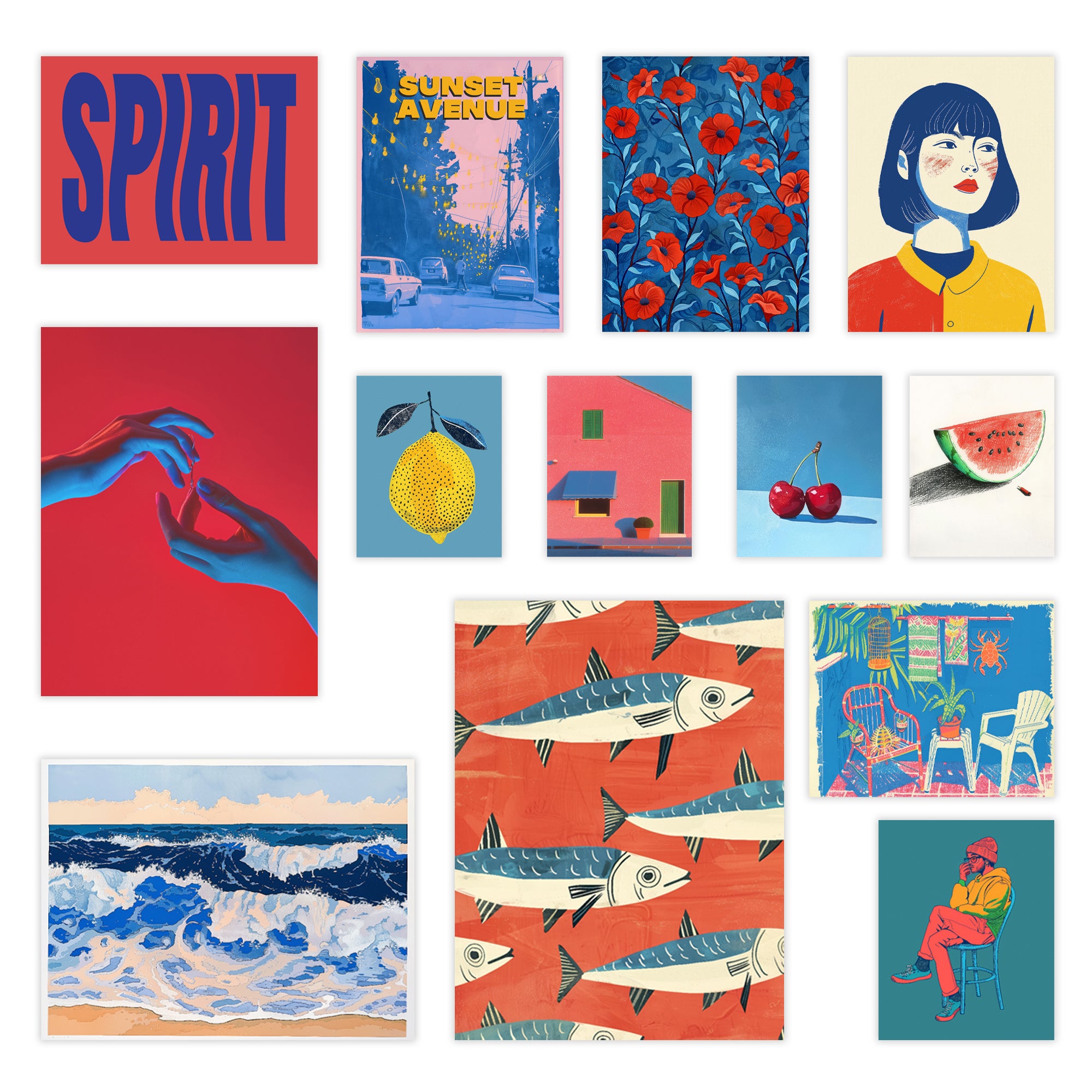 Eklektische Galeriewand