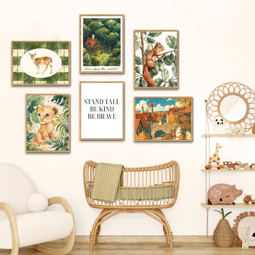 Animals & Nature-Themed Nursery Gallery Wall