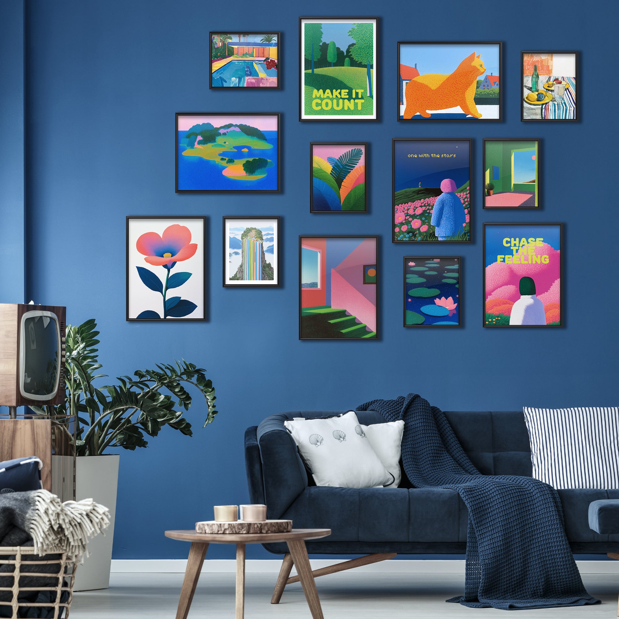 Mur de la galerie Pixel Universe