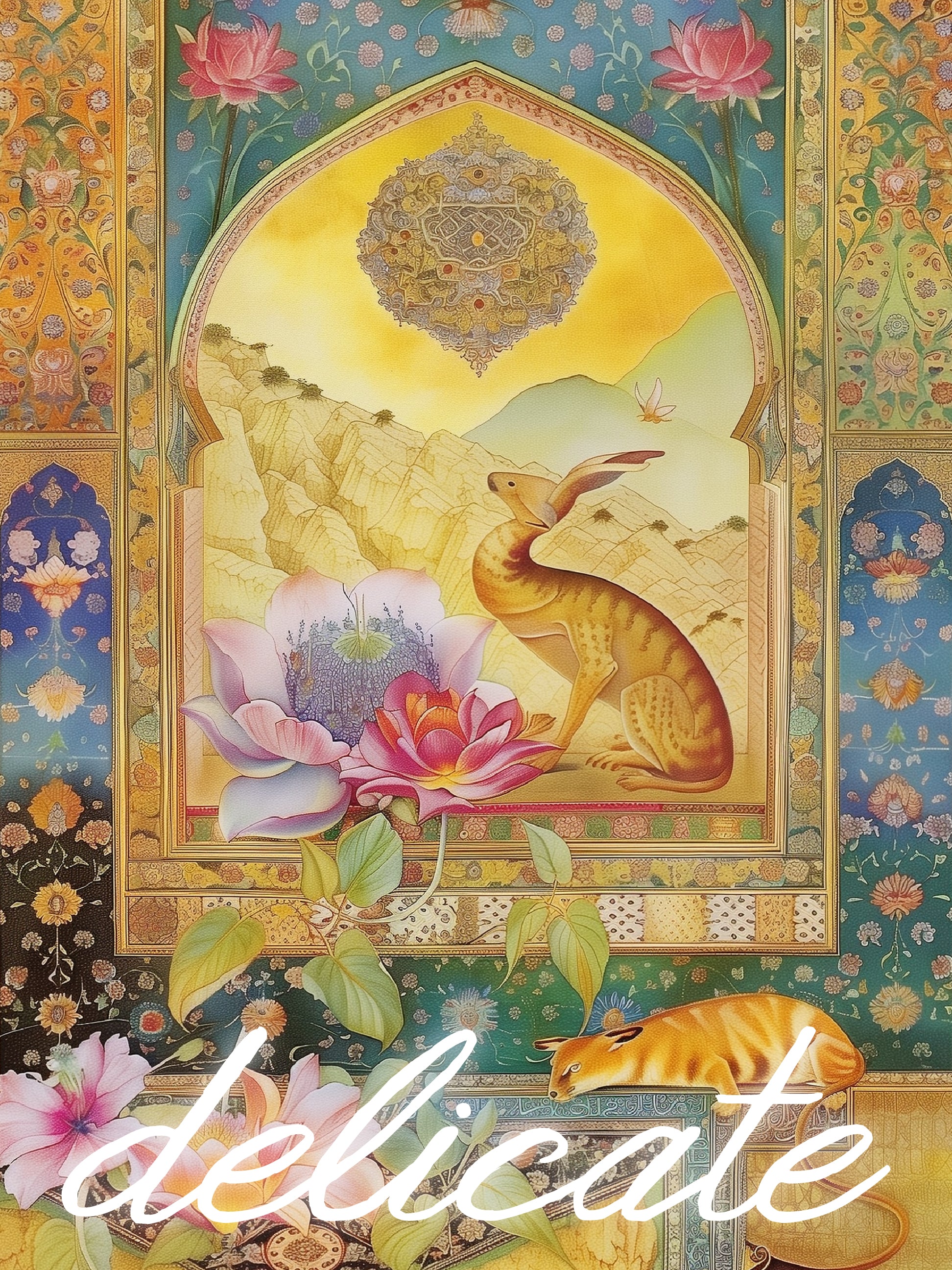 Ornate Persian Wildlife Print