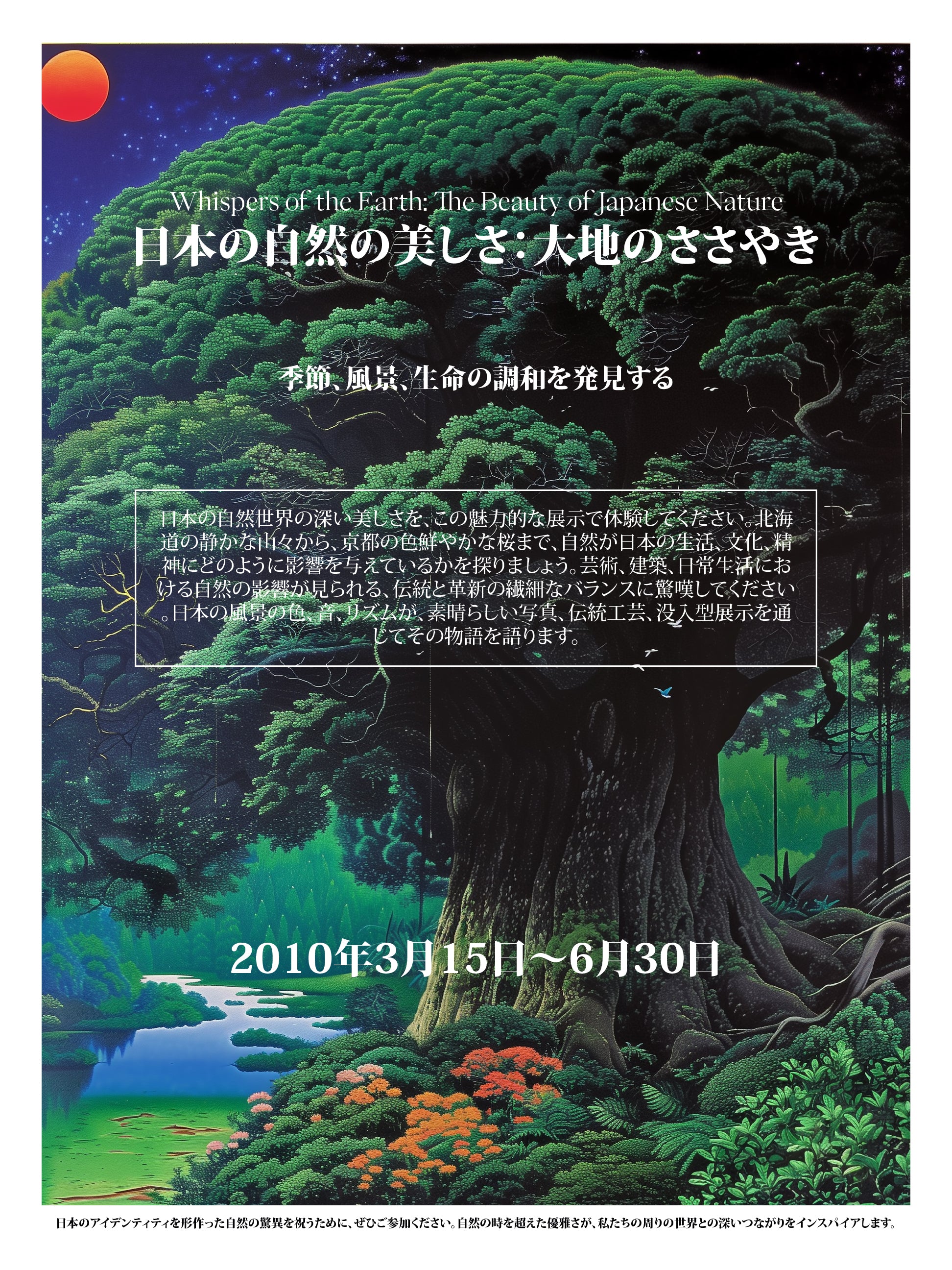 Ancient Tree of Japan Poster - Whispers of Nature Exhibit Art Print