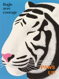Imprimé tigre pattes levées