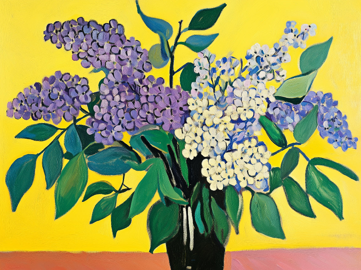 Imprimé Délice printanier lilas