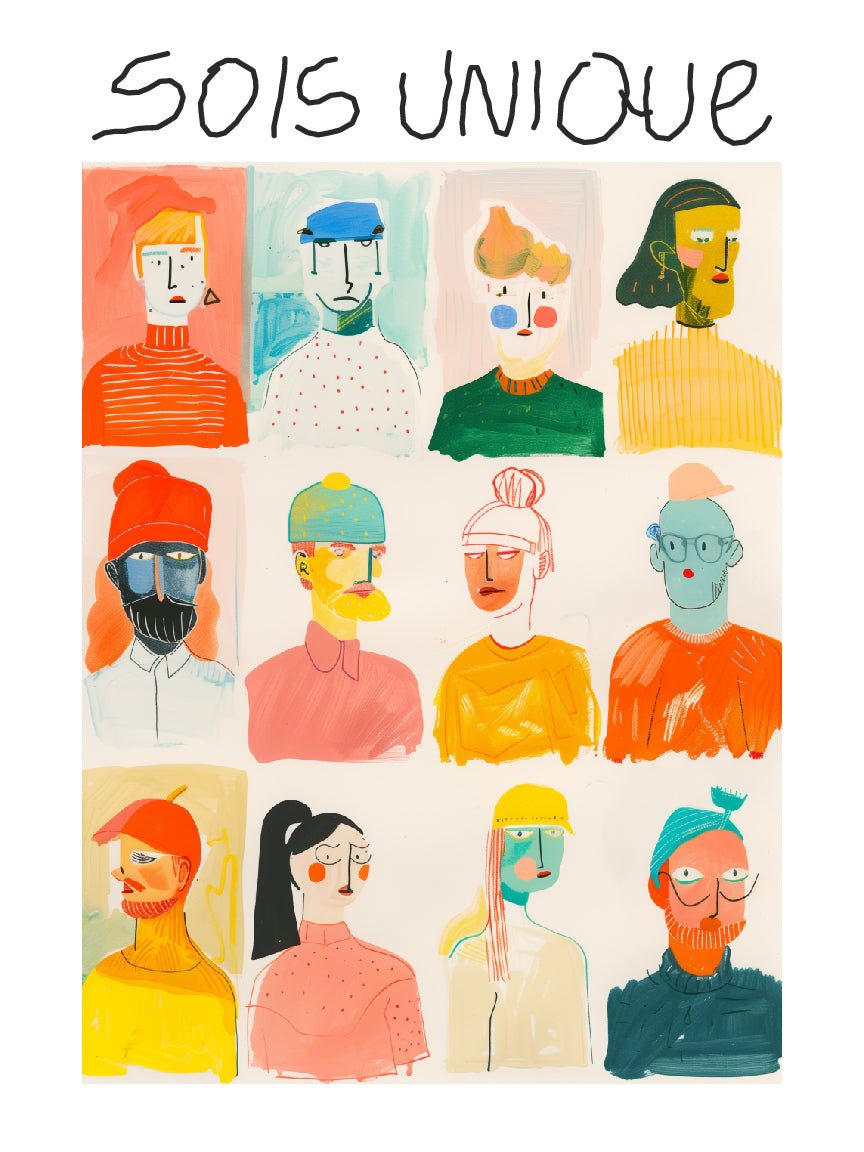 Feiern Sie Einzigartigkeit Druck