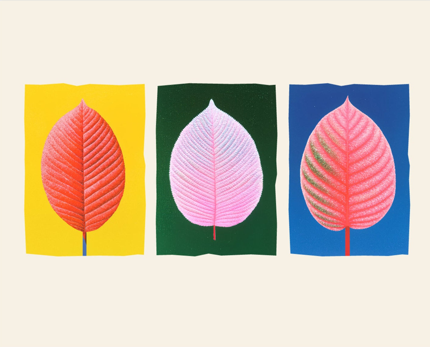 Lebendiger Blätterdruck