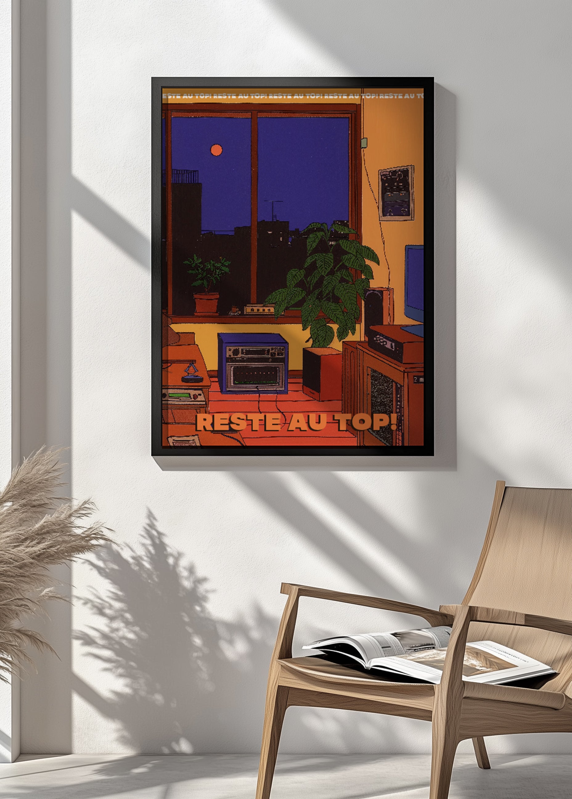 "Reste au Top!" Print