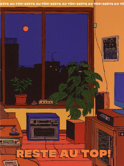 "Reste au Top!" Print