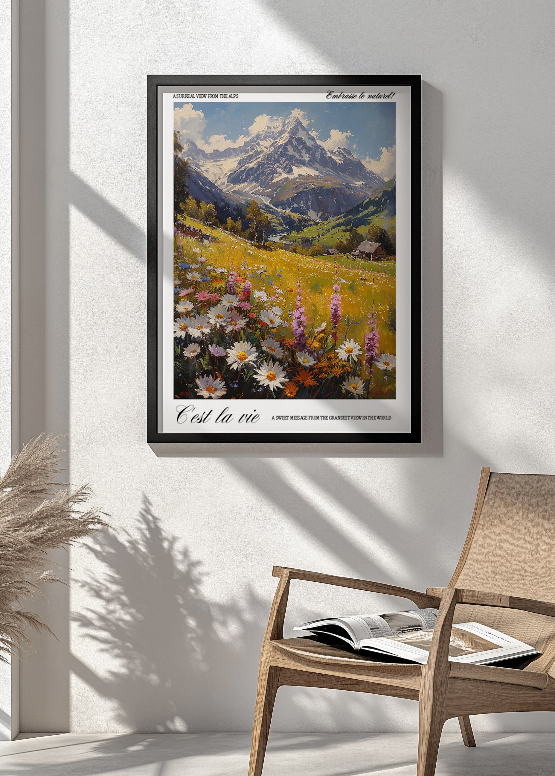 C'est la vie Mountain Print