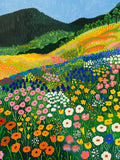 Paysage floral vibrant