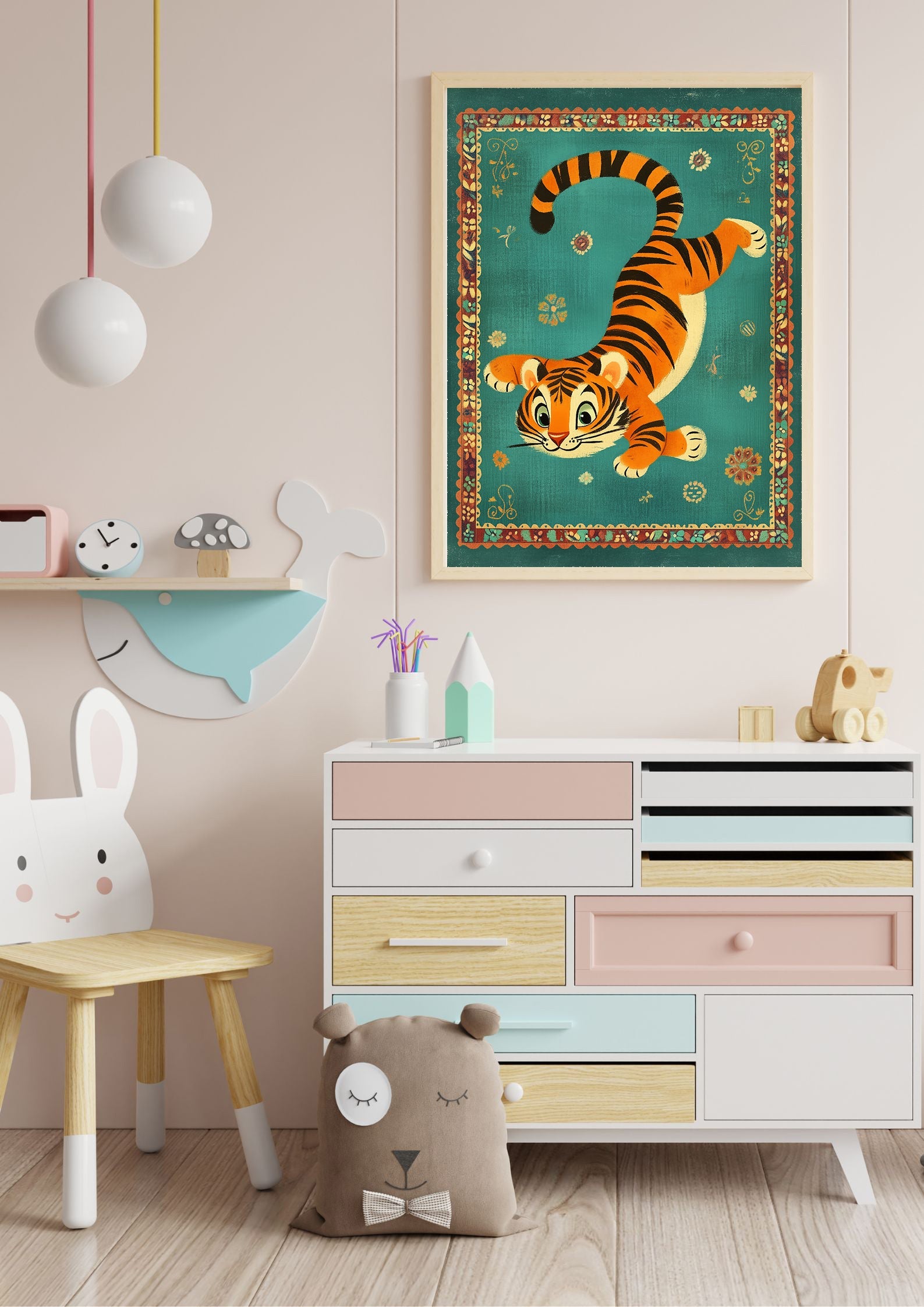 Verspielter Tiger-Print