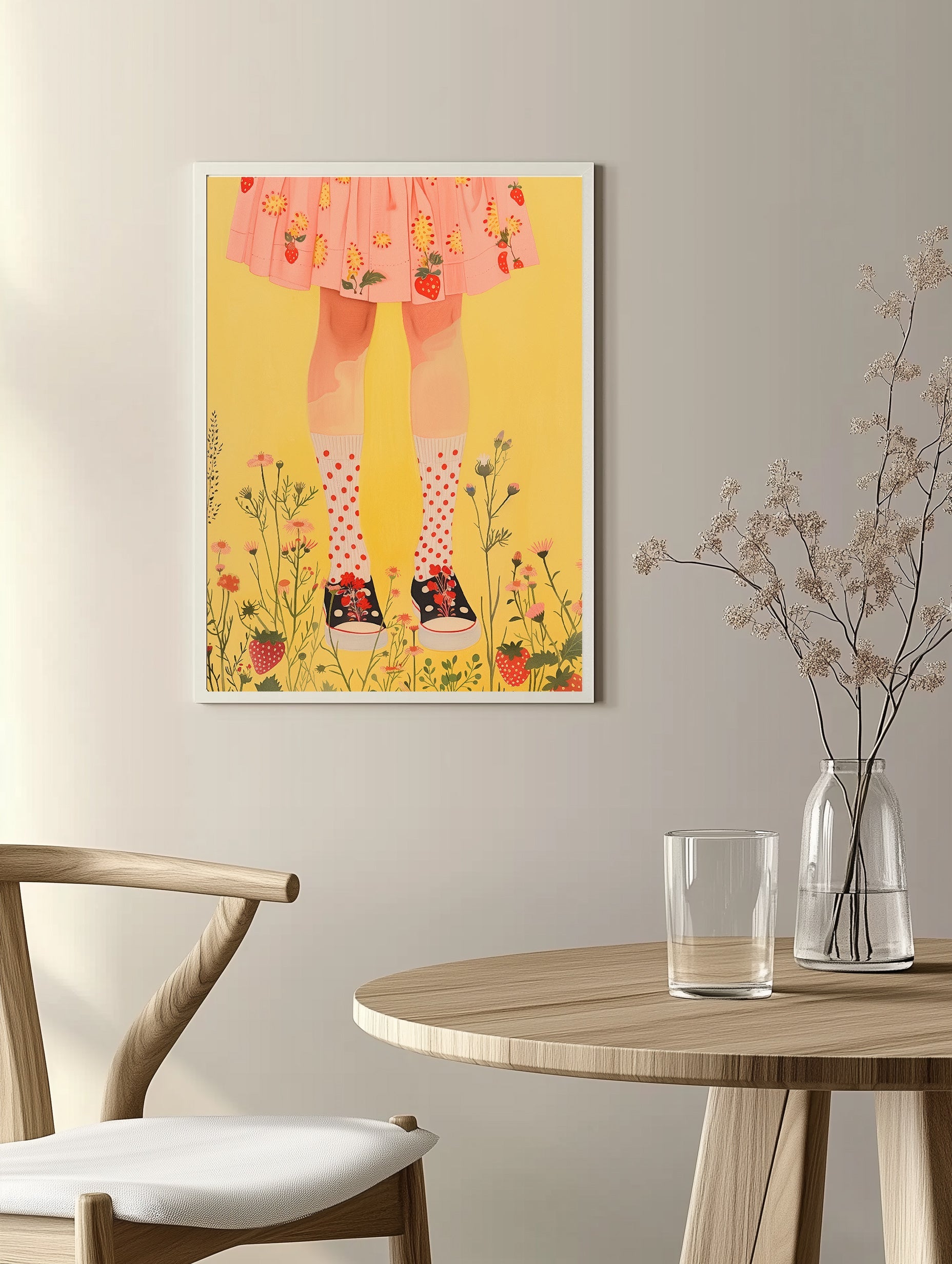 Chaussettes à imprimé floral