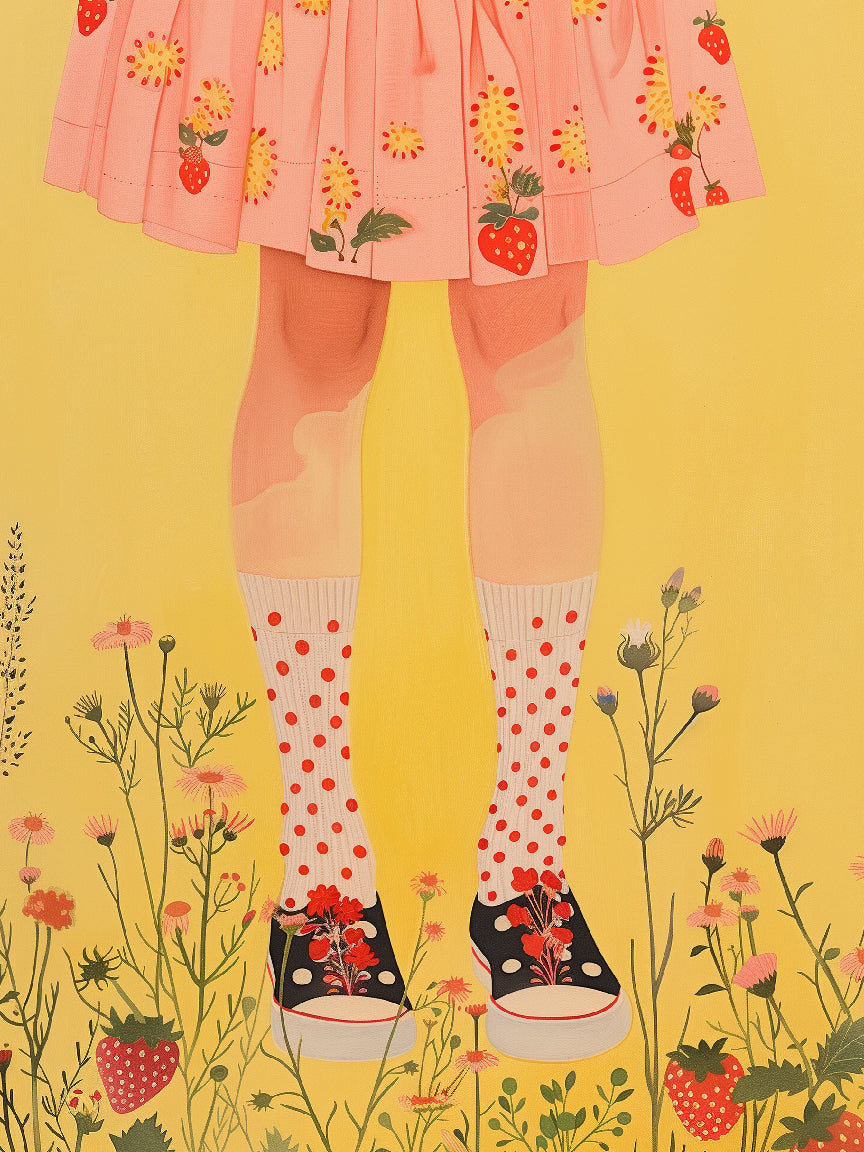 Chaussettes à imprimé floral