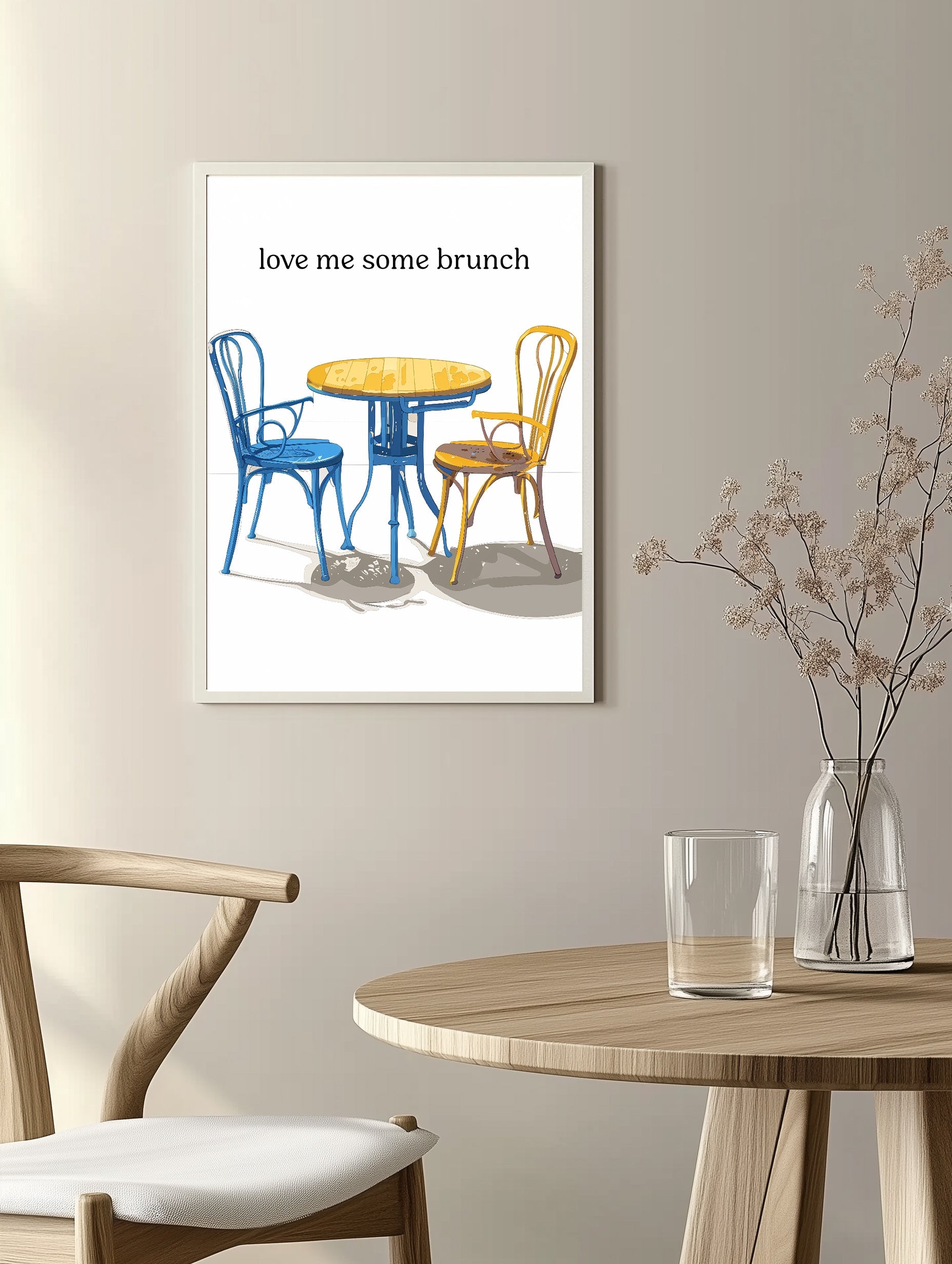 Impression de la table du brunch