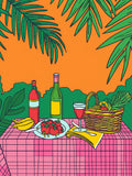 Imprimé pique-nique tropical