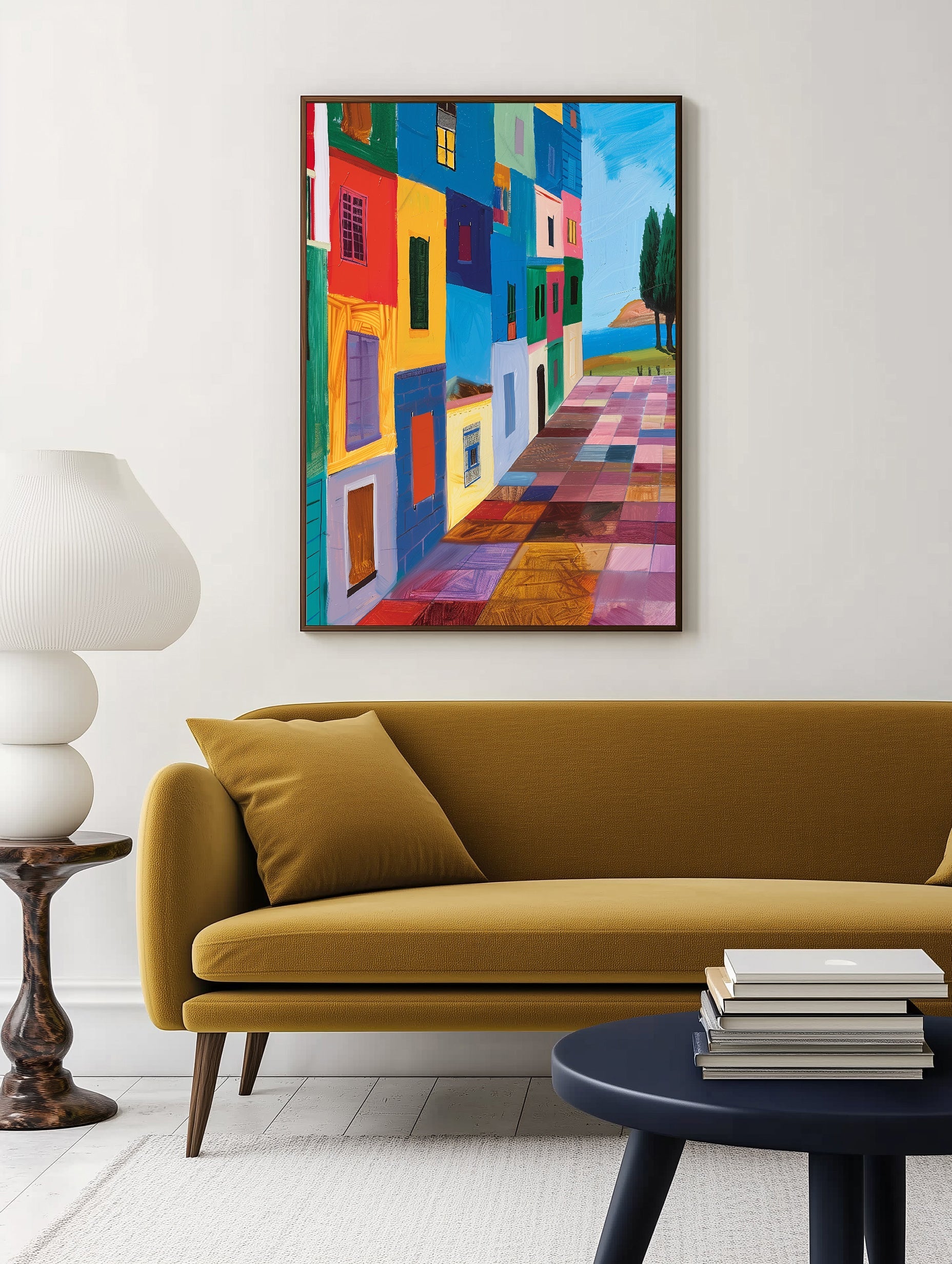 Impression de rue colorée