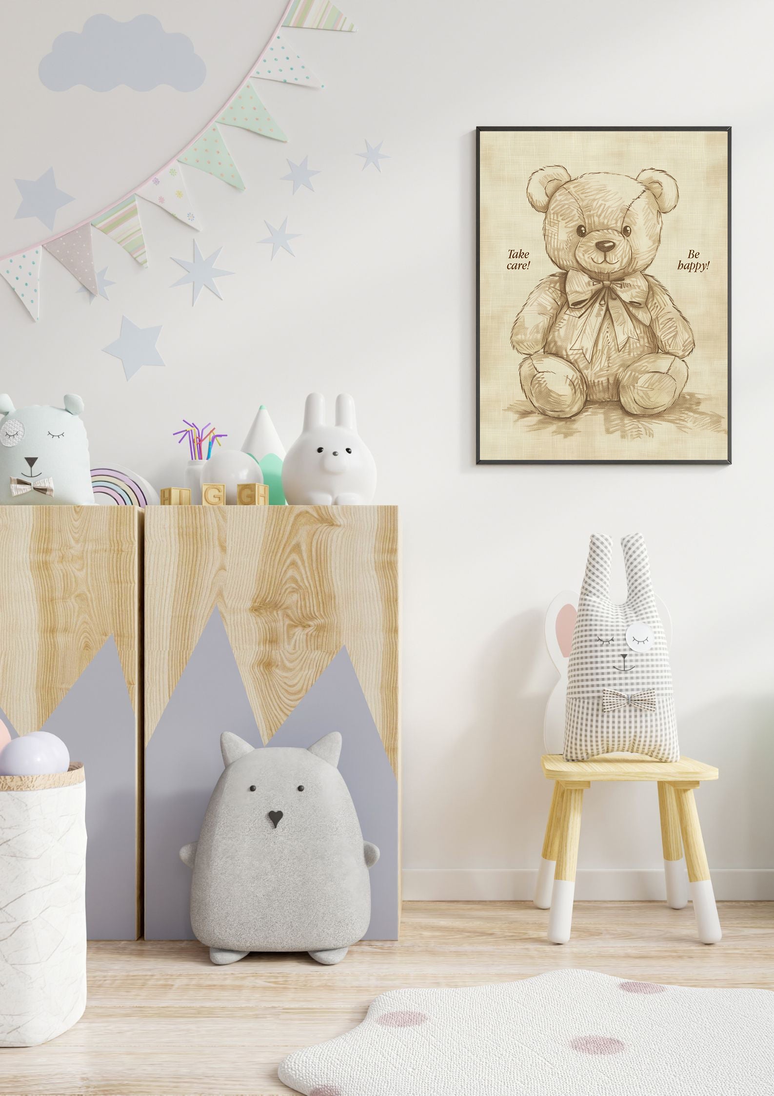 Imprimé Teddy vintage