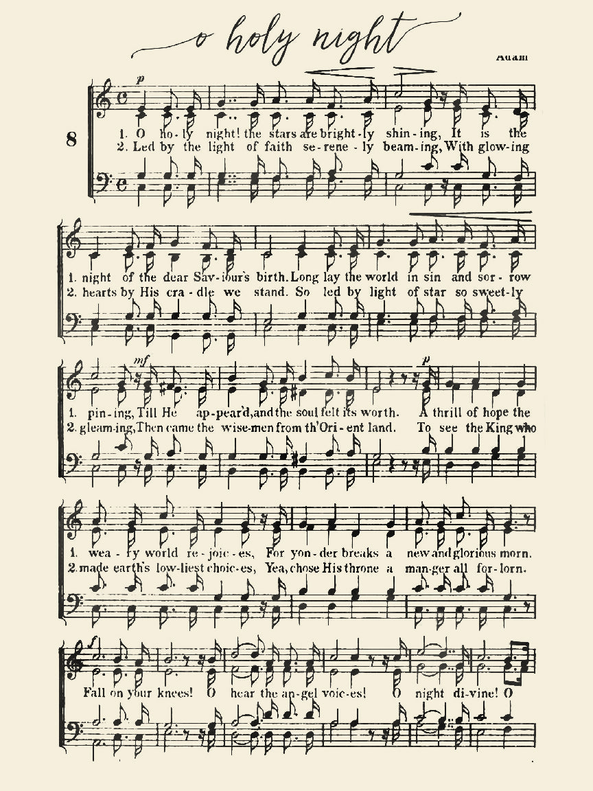 Partition de musique « O Holy Night »