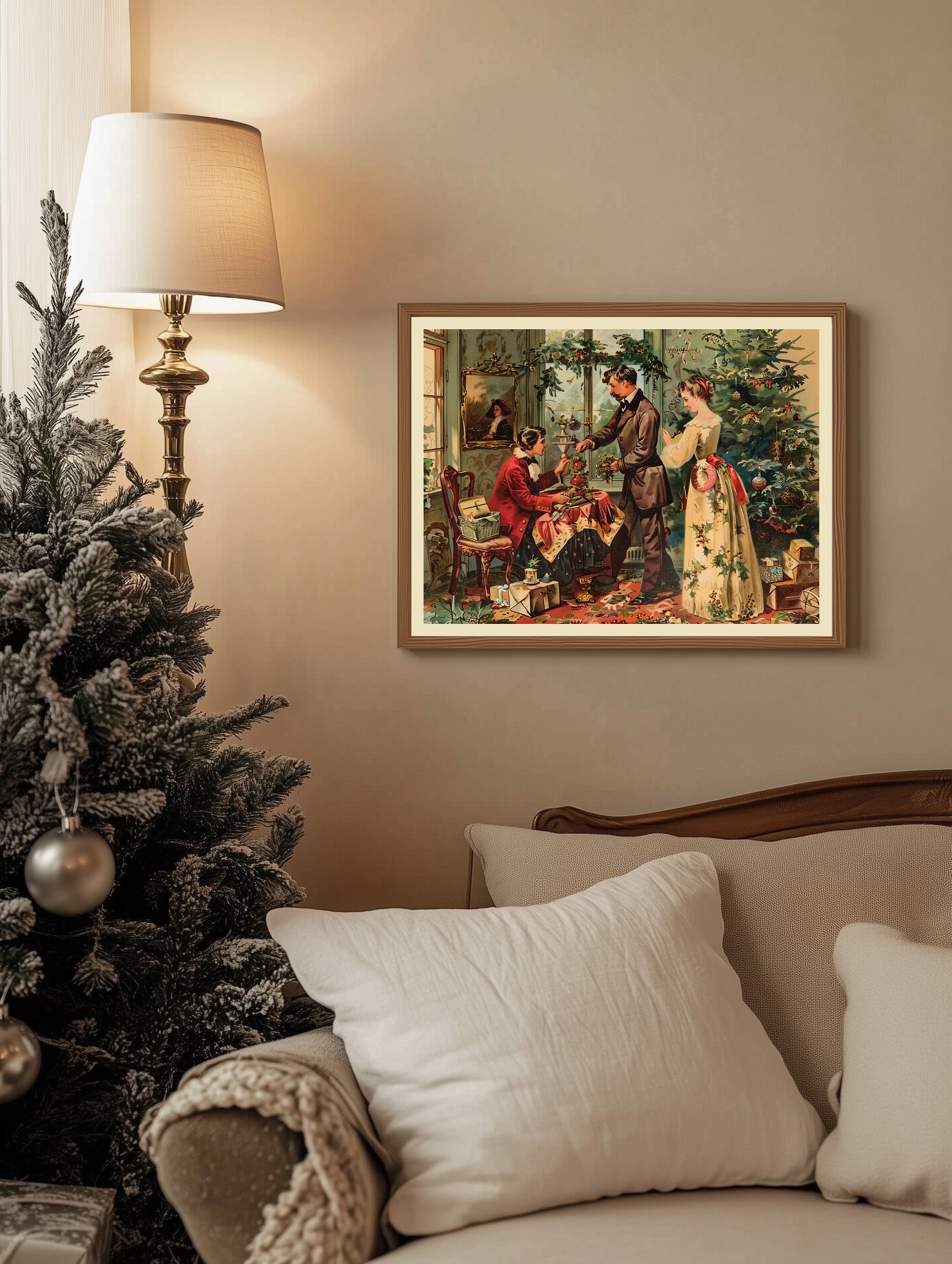 Impression de Noël victorienne