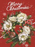 Couronne de Noël festive imprimée