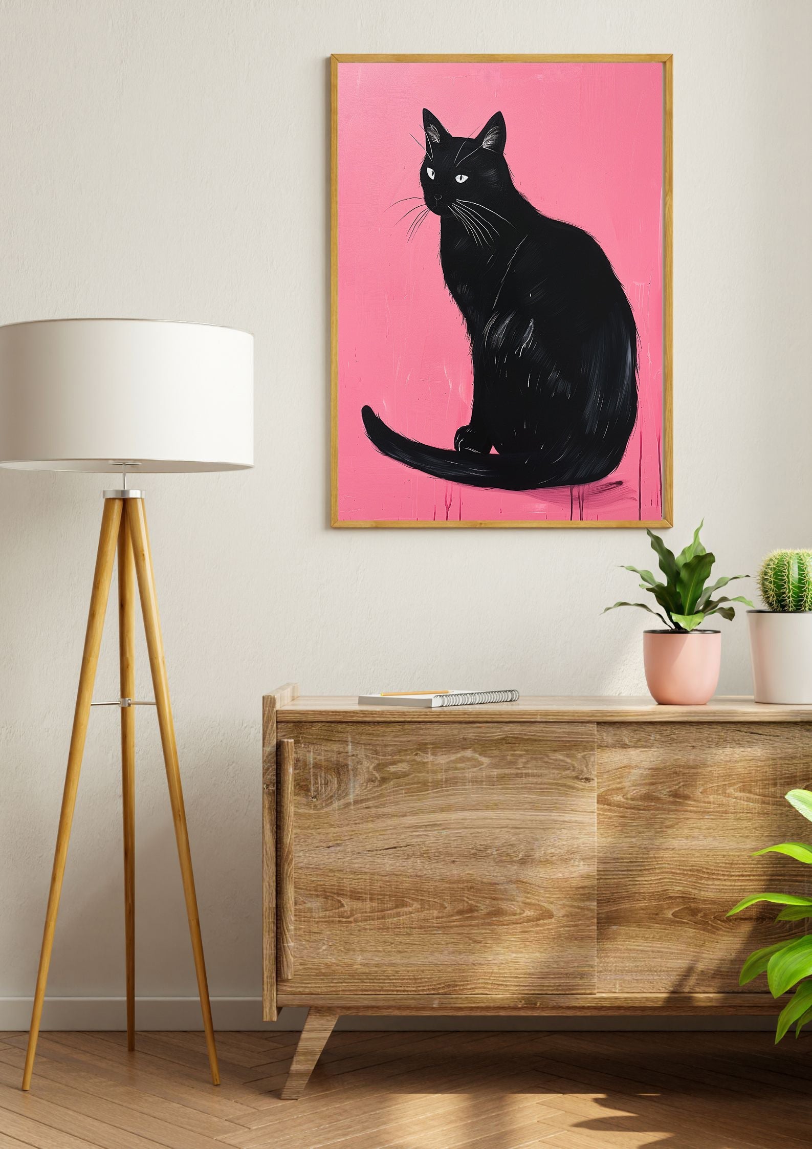 Black Cat Print