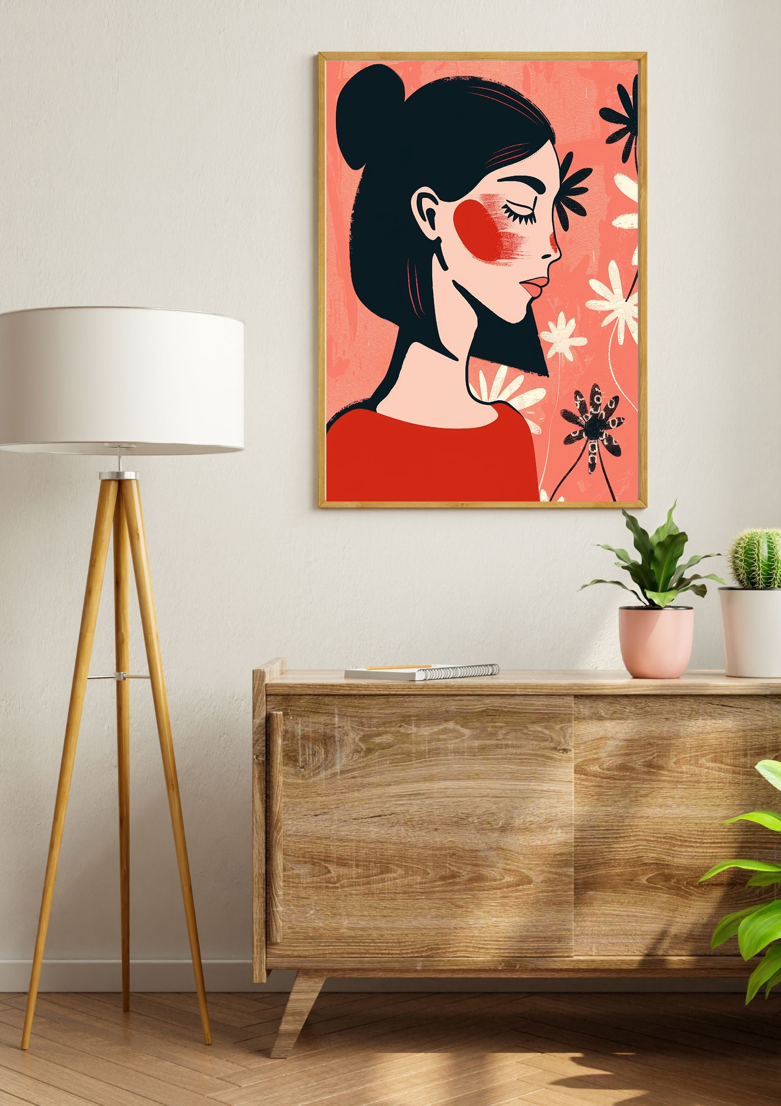 Lady Profil Druck