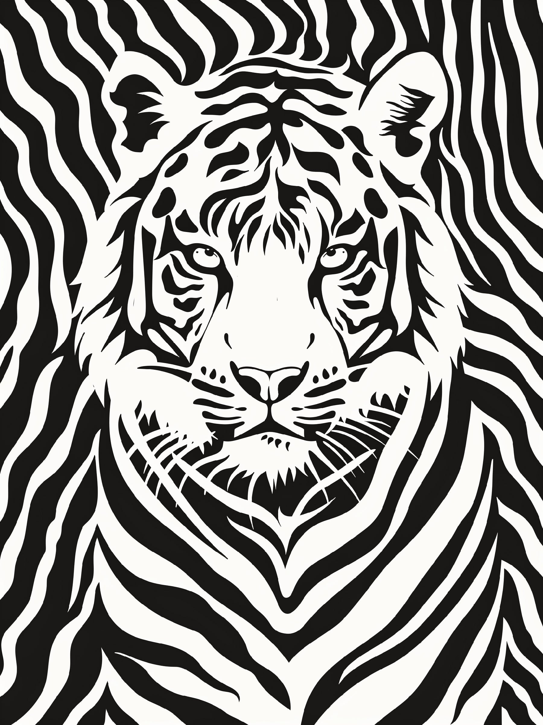 Imprimé tigre sauvage