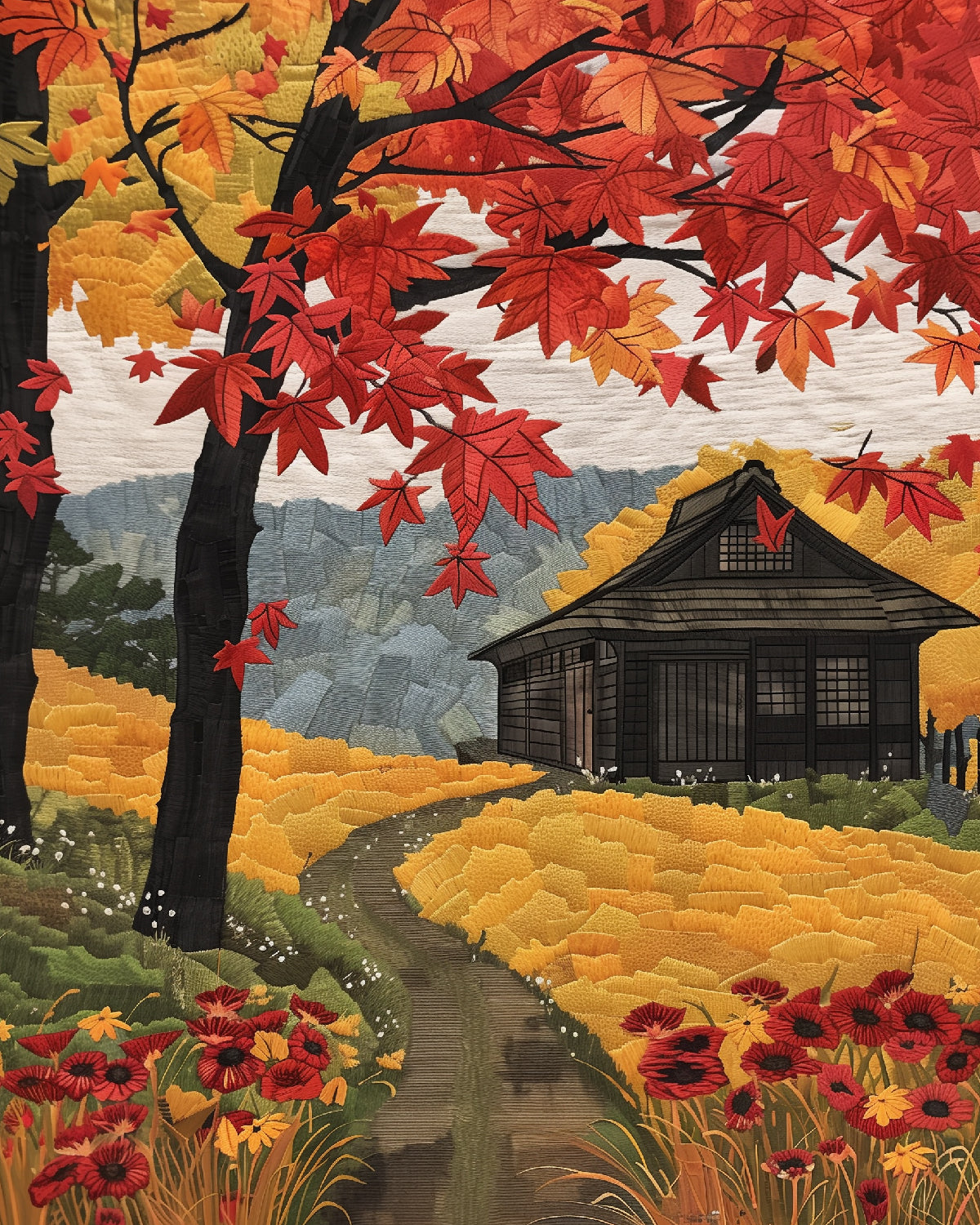 Autumn Cottage Print