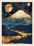 Impression de montagne au clair de lune