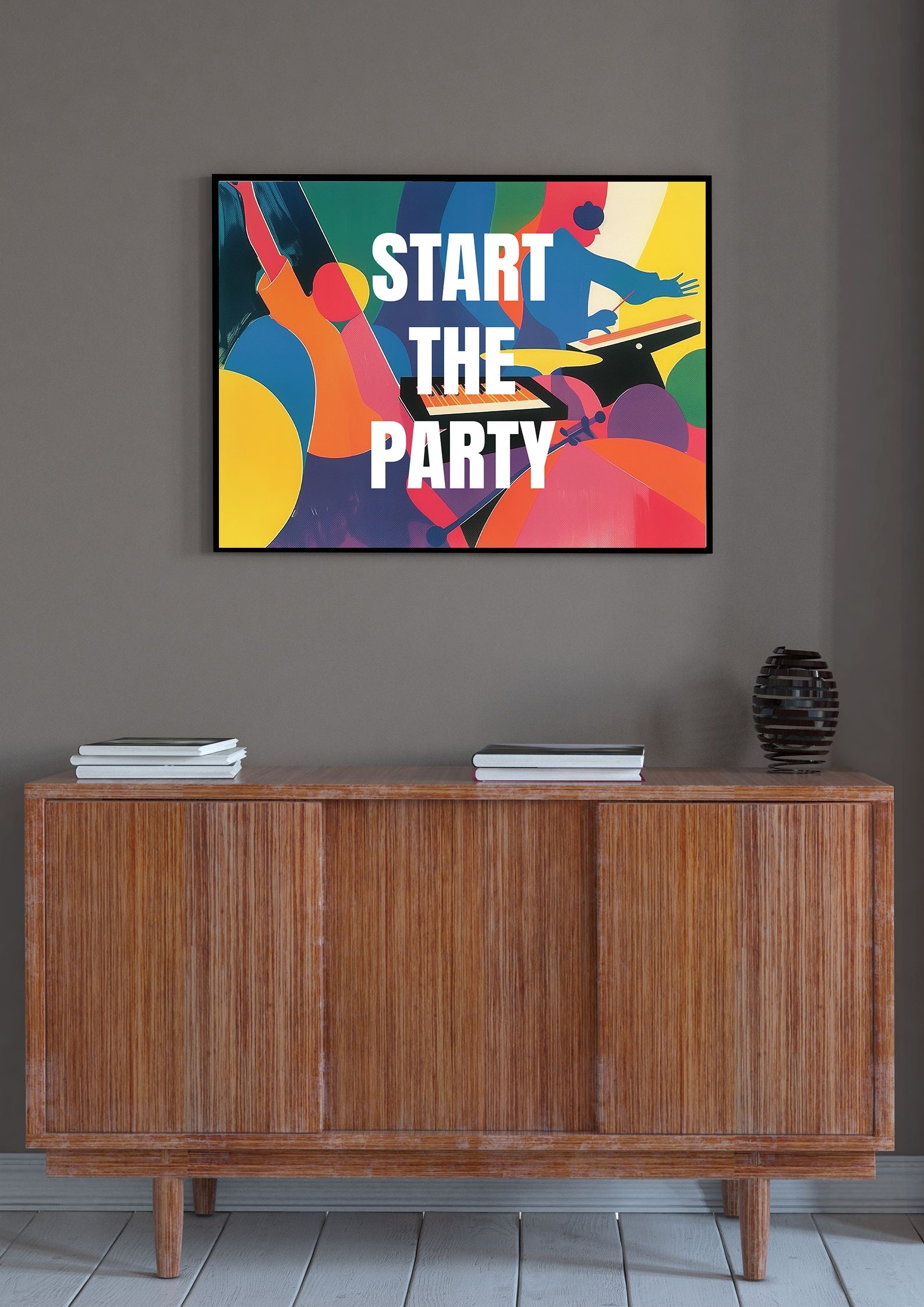 Starten Sie die Party Drucken
