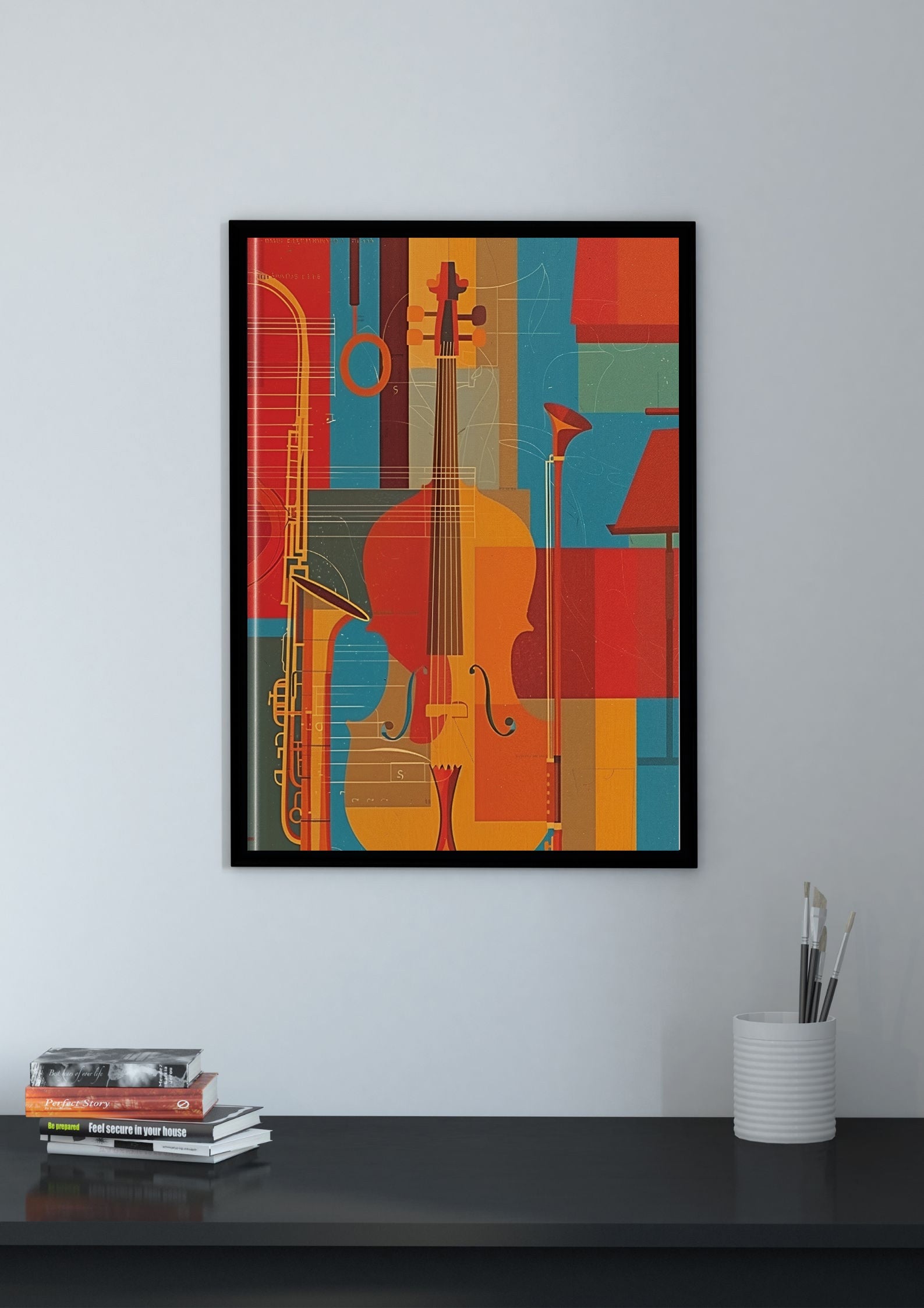 Abstrakter Gitarrendruck