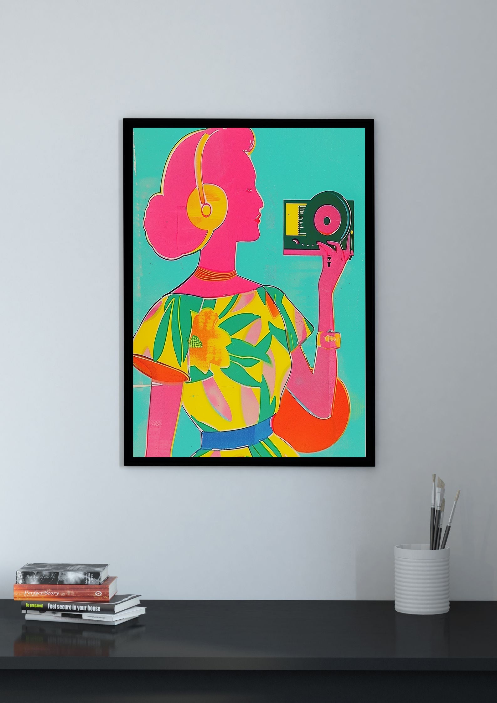 Camera Girl Print