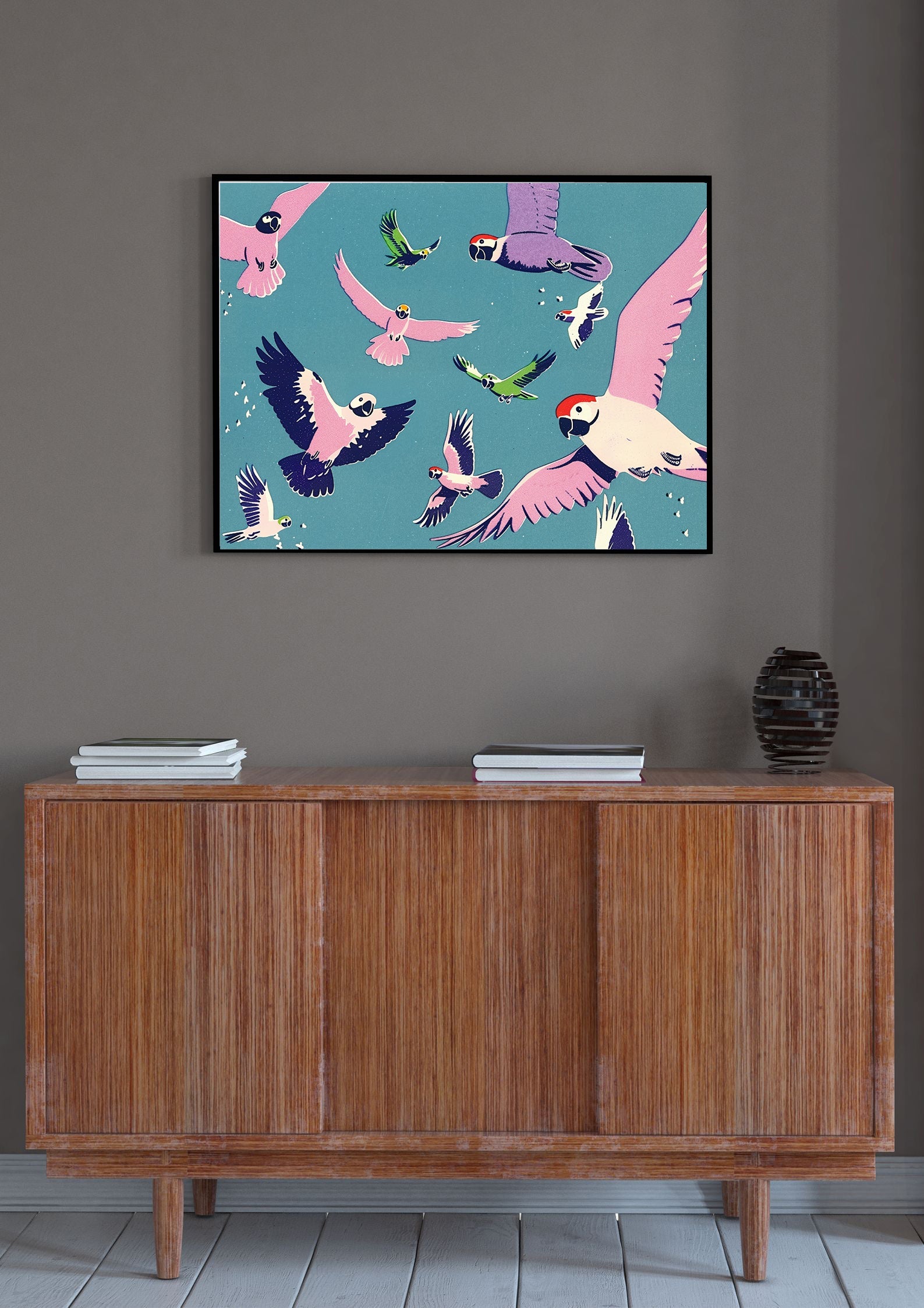 Pink Birds Print