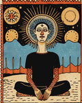Achtsame Meditation Druck