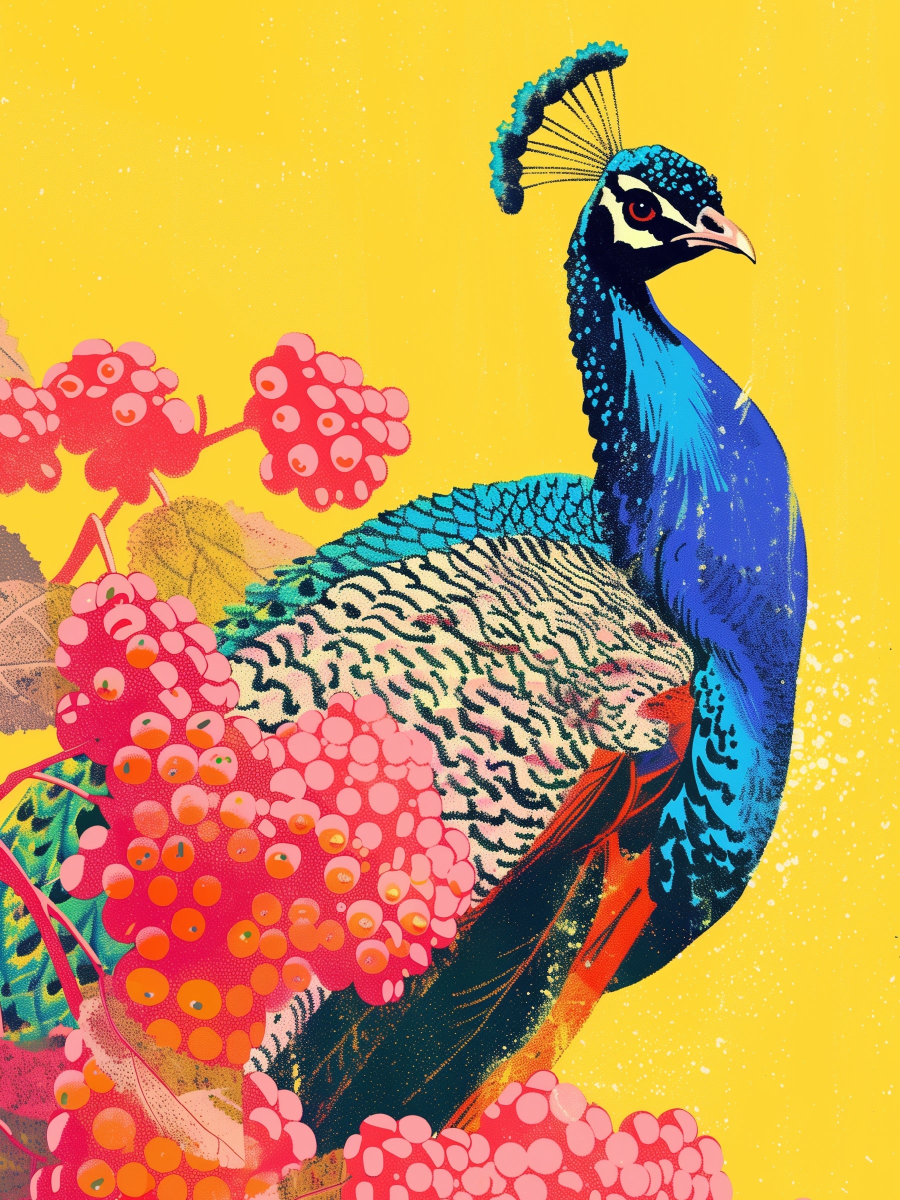 Königlicher Pfauendruck