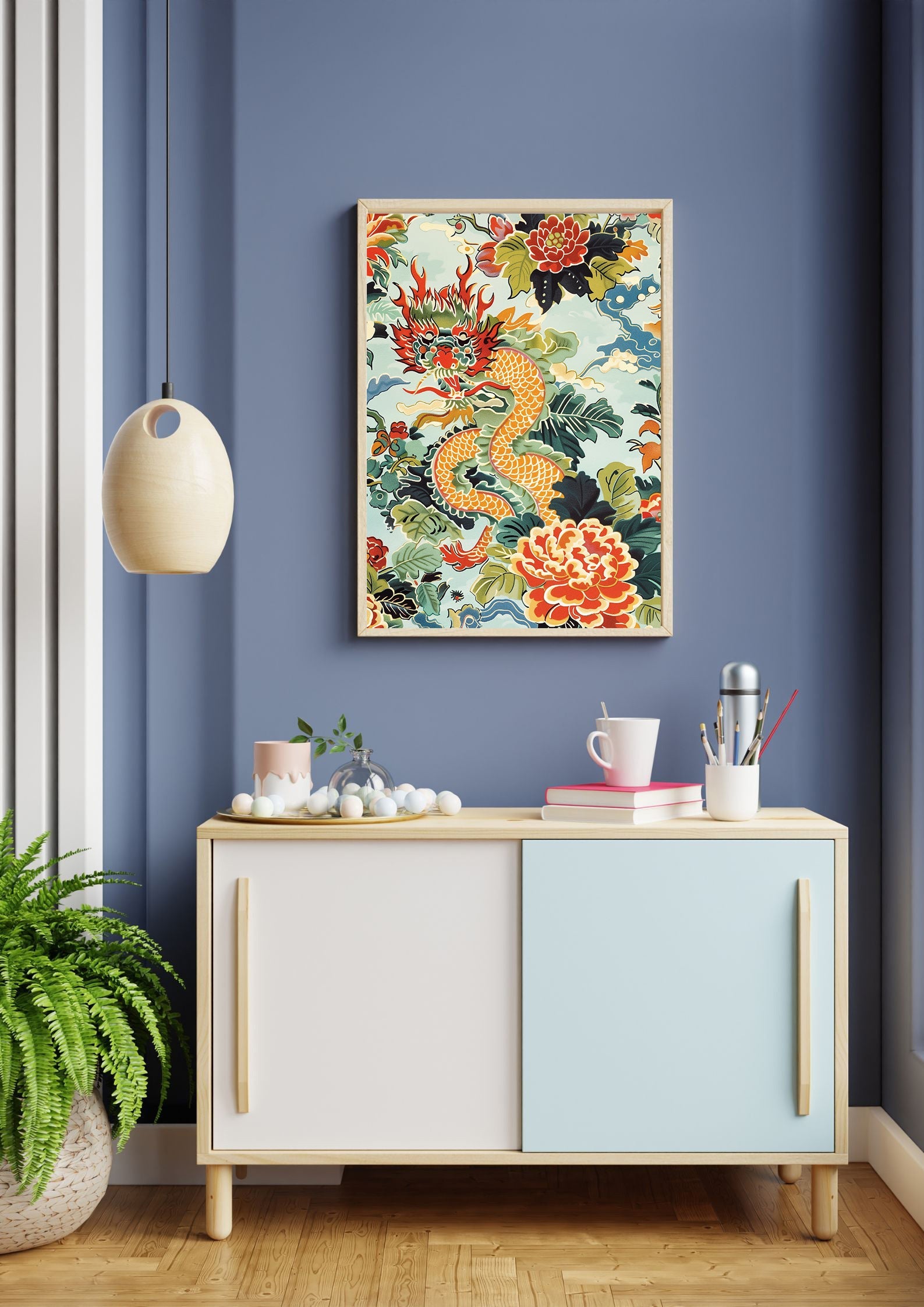 Gold Dragon Print
