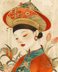 Imprimé Beauté Asiatique