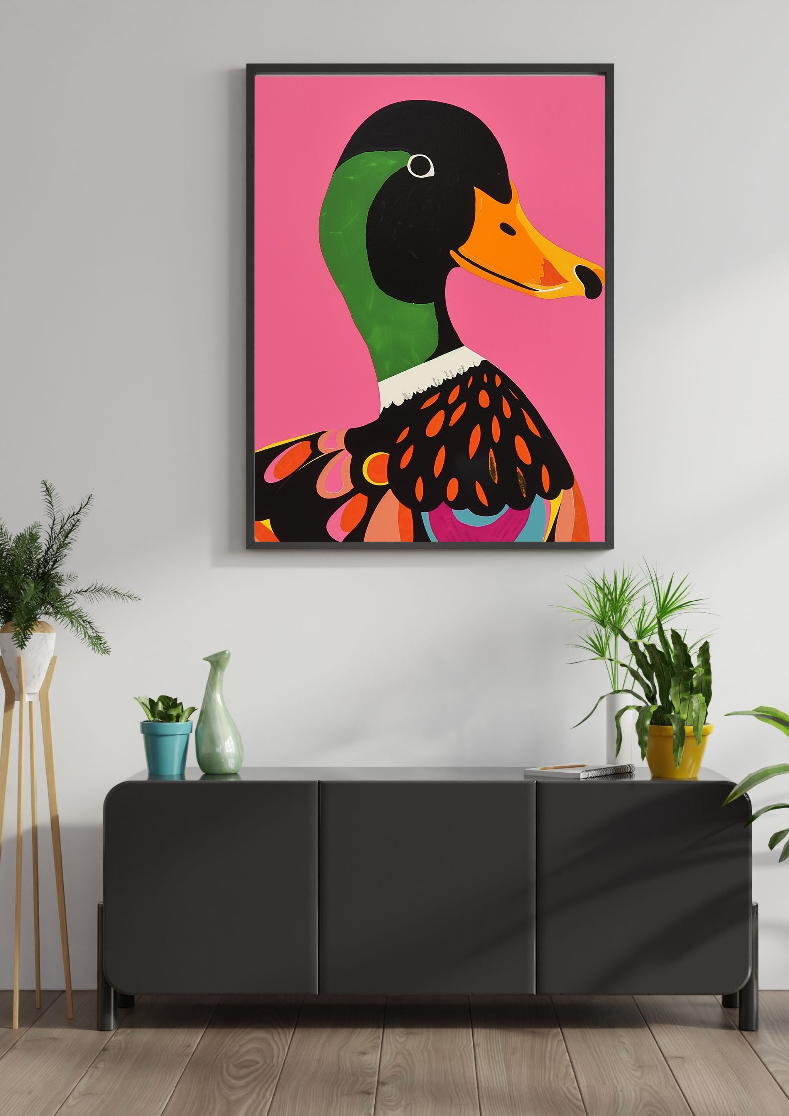 Imprimé canard audacieux